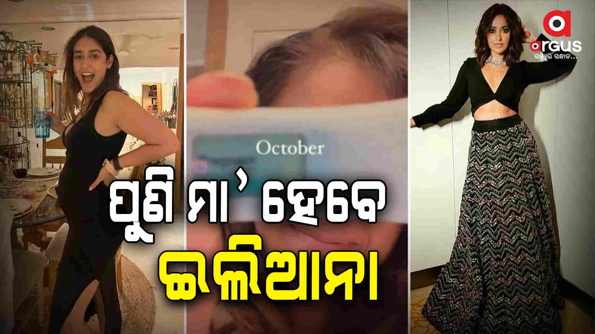ଦ୍ୱିତୀୟଥର ମା’ ହେବାକୁ ଯାଉଛନ୍ତି ବଲିଉଡ ନାୟିକା ଇଲିଆନା ଡି’କ୍ରୁଜ୍