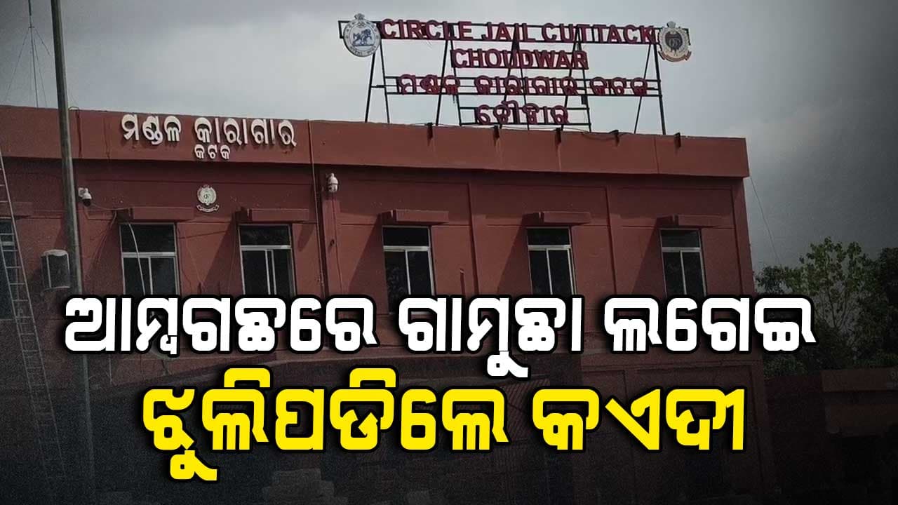 ଆମ୍ବଗଛରେ ଗାମୁଛା ଲଗେଇ ଝୁଲିପଡିଲେ କଏଦୀ
