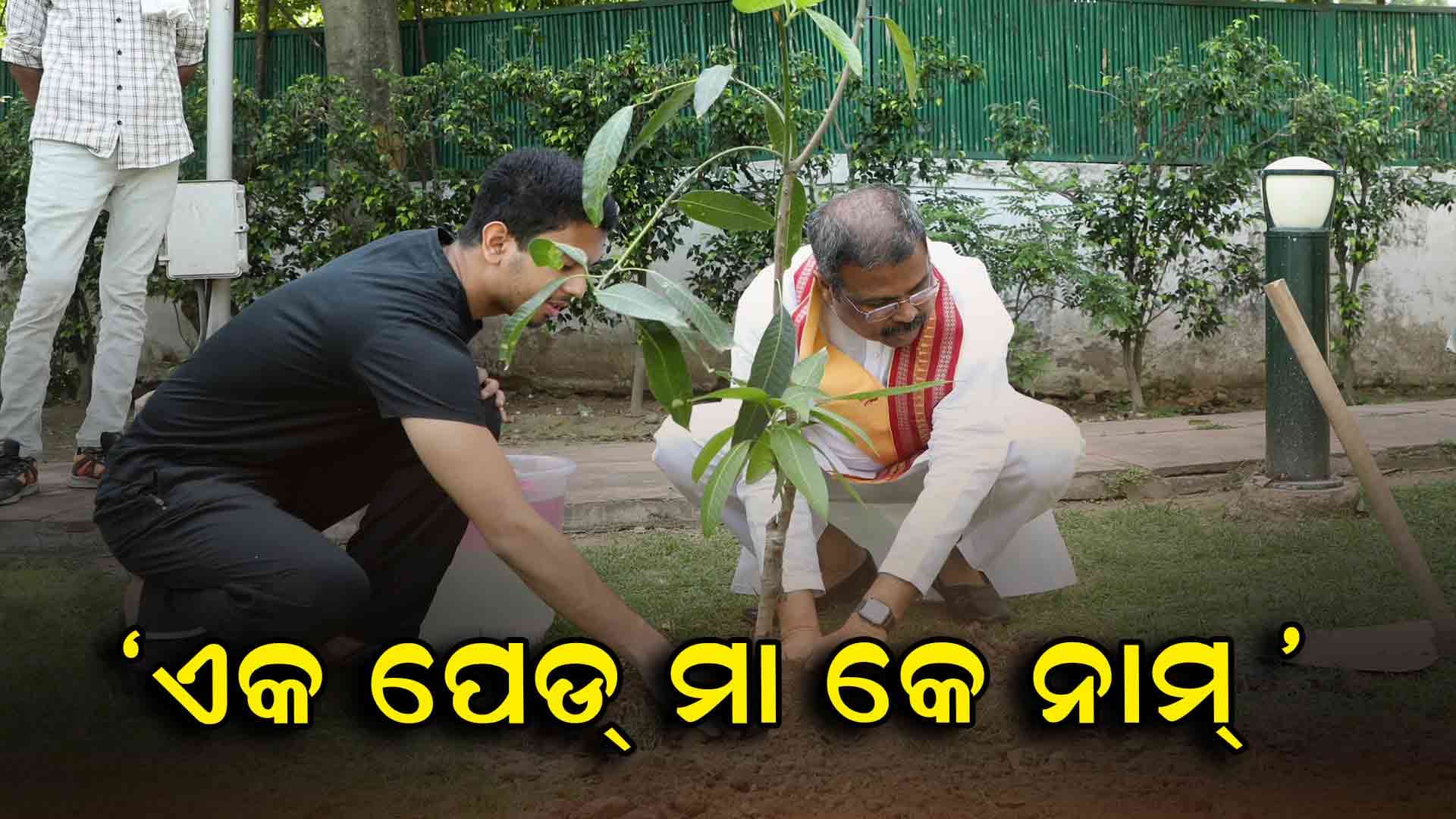 ନୂଆଦିଲ୍ଲୀ ସ୍ଥିତ ବାସ ଭବନରେ ଗଛ ଲଗାଇଲେ କେନ୍ଦ୍ରମନ୍ତ୍ରୀ