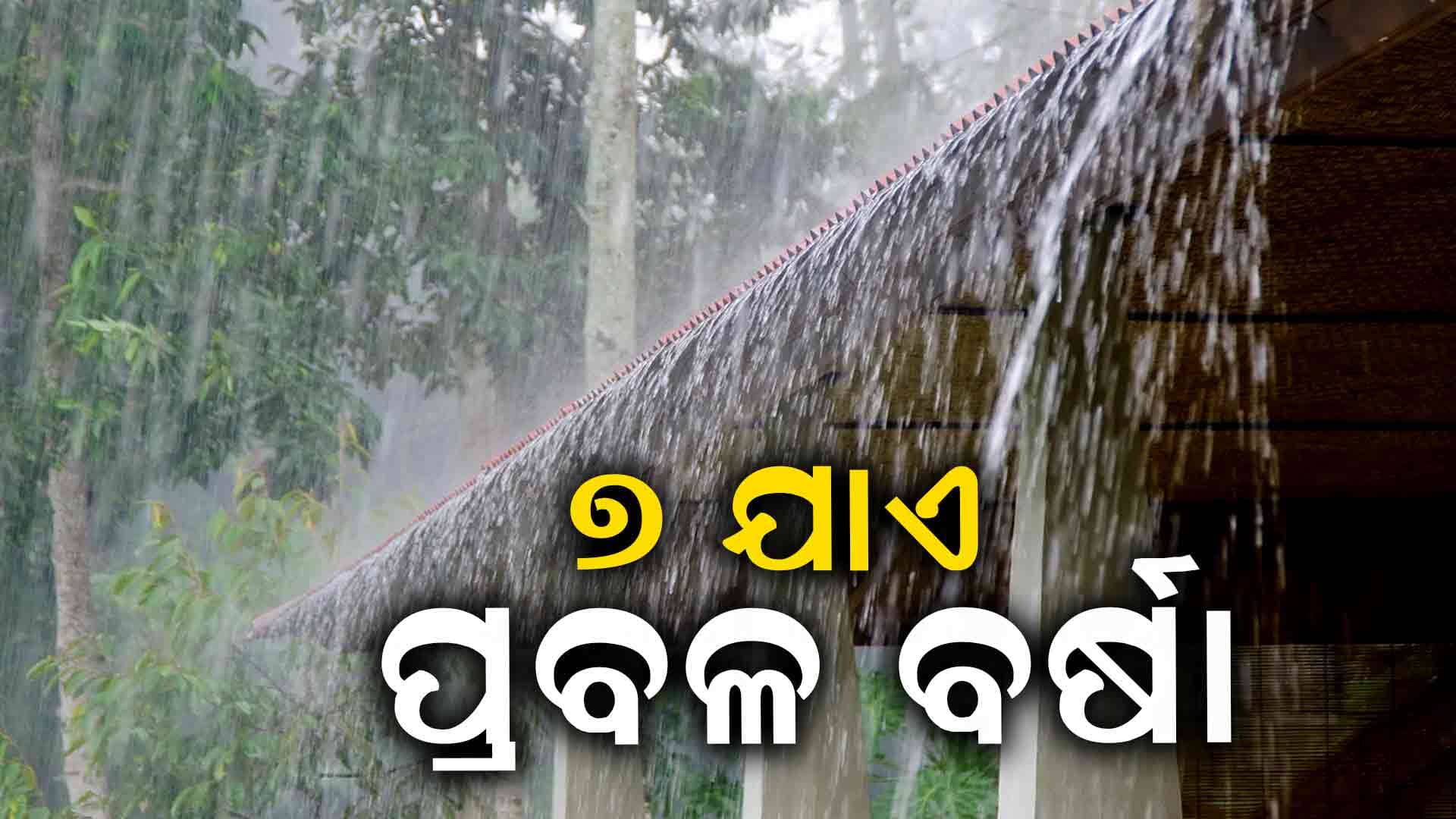 ୭ ଯାଏ ରାଜ୍ୟରେ ଲାଗି ରହିବ ବର୍ଷା:୨୪ ଘଣ୍ଟାରେ ଏସବୁ ଜିଲ୍ଲାରେ ପ୍ରବଳ ବର୍ଷିବ