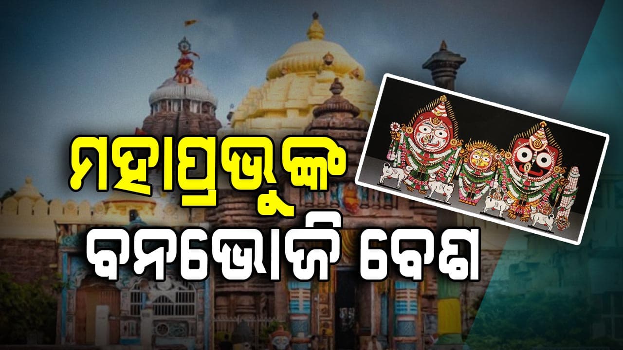 ବନଭୋଜି ବେଶରେ ପ୍ରାୟ 18 ପ୍ରକାର ସ୍ବର୍ଣ୍ଣ ଅଳଙ୍କାରରେ ସଜ୍ଜିତ ହେବେ ମହାପ୍ରଭୁ