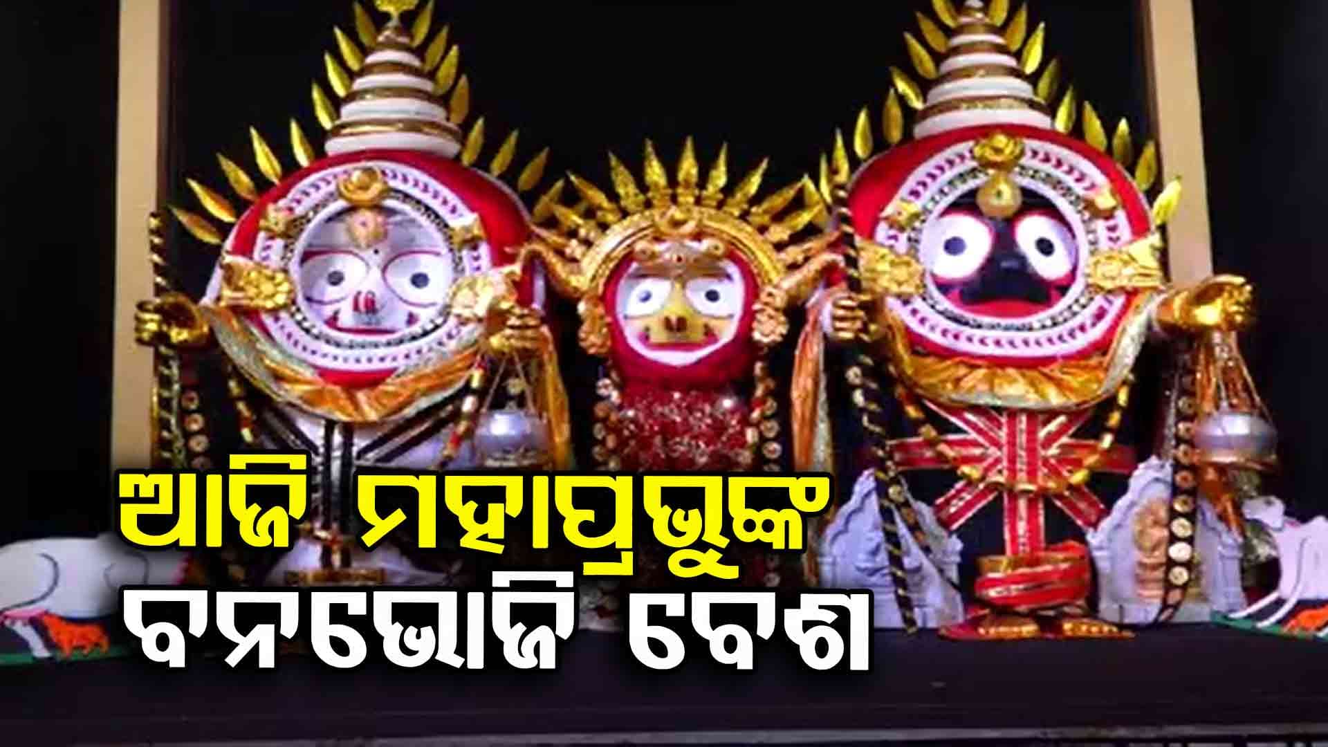 ଶ୍ରୀମନ୍ଦିରରେ ମହାପ୍ରଭୁଙ୍କ ବନଭୋଜି ବେଶ , ୧୮ ପ୍ରକାର ସ୍ଵର୍ଣ୍ଣ ଅଳଙ୍କାରରେ ହେବେ ବିମଣ୍ଡିତ