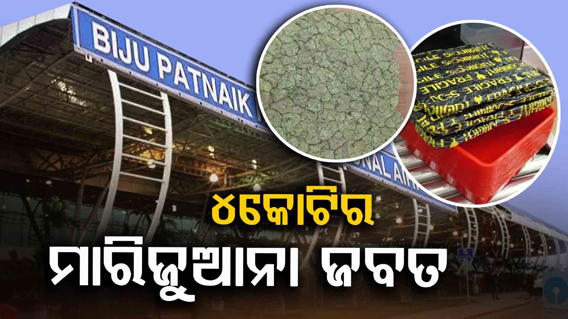 ଭୁବନେଶ୍ବର ବିମାନ ବନ୍ଦରରୁ ପୁଣି ମିଳିଲା ମାରିଜୁଆନା