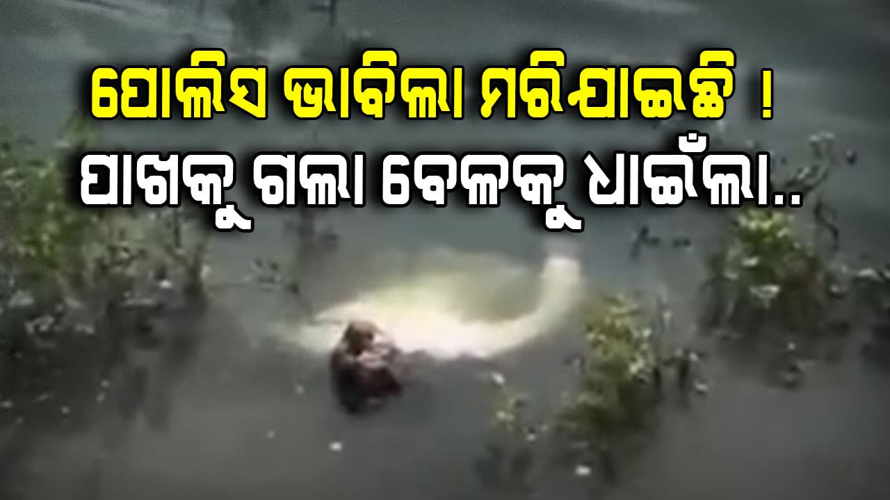 Viral Video: ଶବ ହୋଇ ପାଣିରେ ଭାସୁଥିଲା.. ପୋଲିସ ଆସିଲା ଯେମିତି ଧାଇଁଲା...