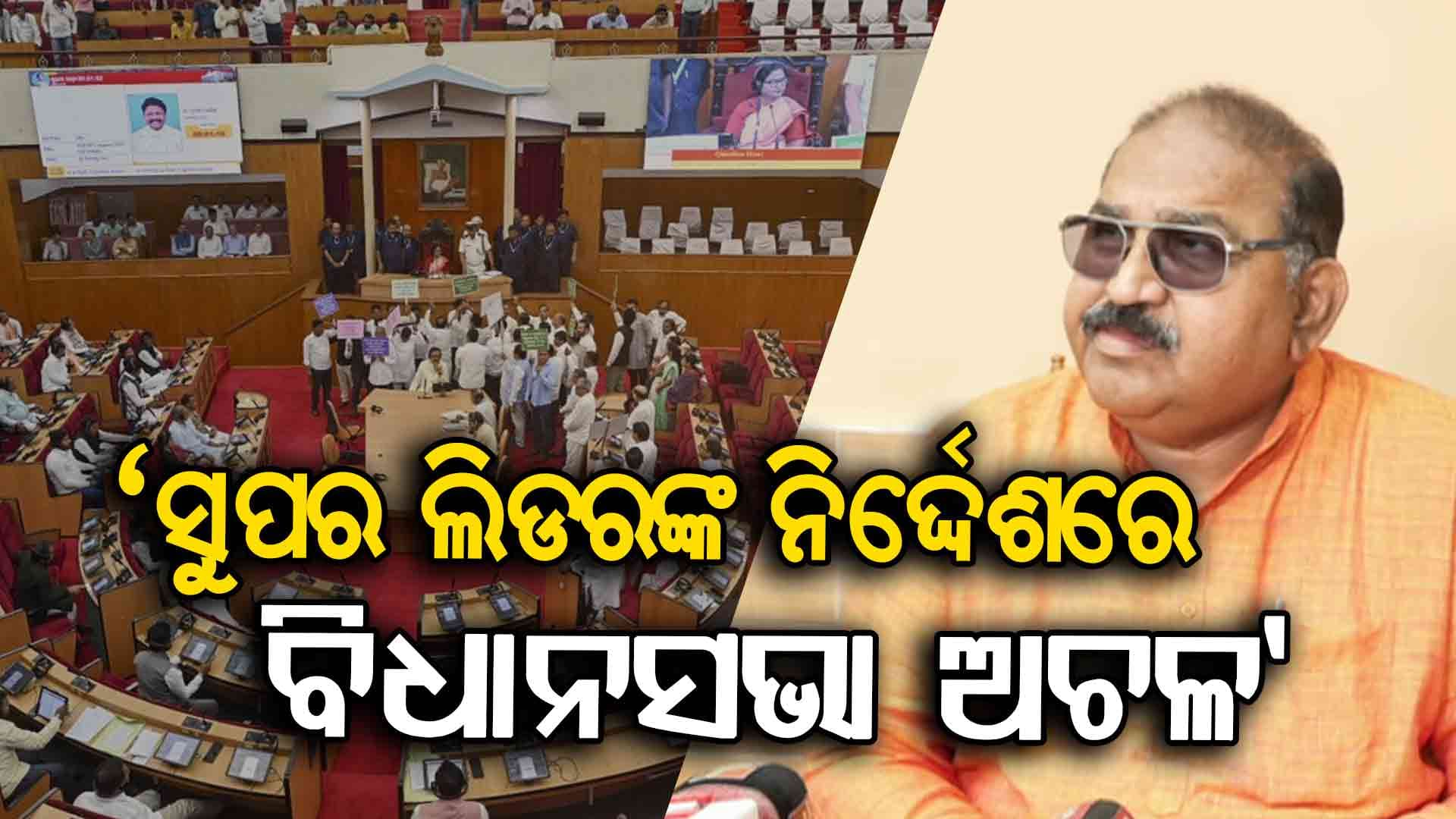'ବିଜେଡିର ସୁପର ଲିଡର୍ କହିଛନ୍ତି ବିଧାନସଭା ଚଳେଇଦେବା ନାହିଁ'