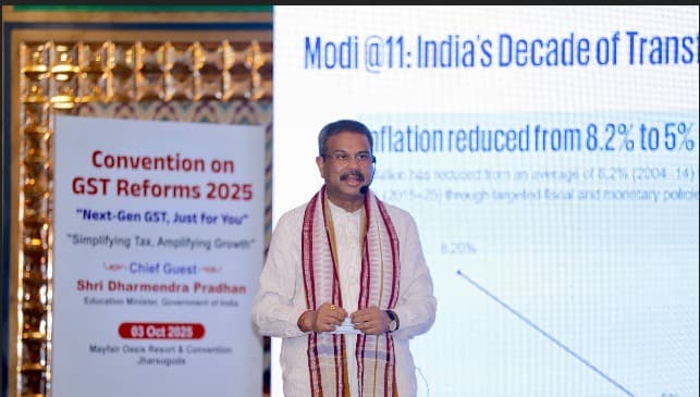 Dharmendra Pradhan Lauds GST Reforms, Calls India Global Growth Engine