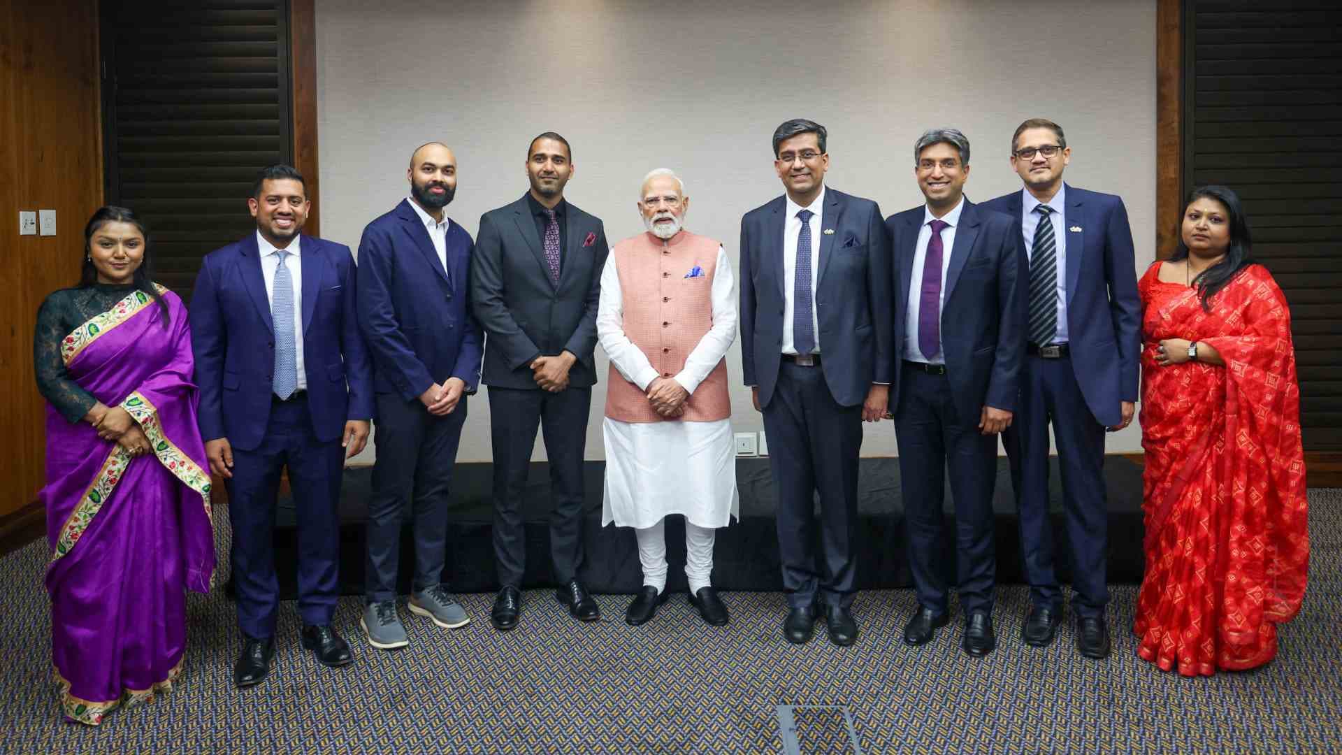 PM Modi Meets Indian-Origin Tech Entrepreneurs in South Africa