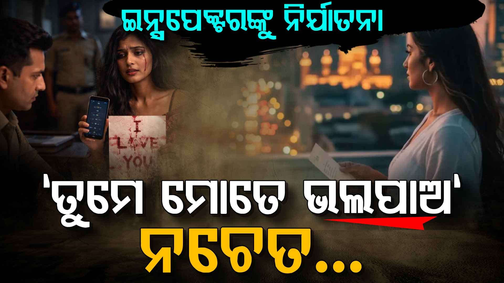 ପୋଲିସ ଇନ୍ସପେକ୍ଟରଙ୍କୁ ପ୍ରେମ ପାଇଁ ଧମକ! ରକ୍ତରେ ଚିଠି ଲେଖି ବାରମ୍ବାର ନିର୍ଯାତନା ଦେଲେ ମହିଳା