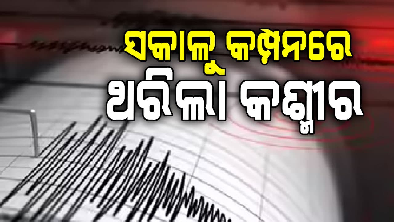 ଜାମ୍ମୁ-କାଶ୍ମୀରରେ ଭୂକମ୍ପ ଝଟକା ଅନୁଭୂତ, ରିକ୍ଟର ସ୍କେଲରେ ତୀବ୍ରତା ୪.୬