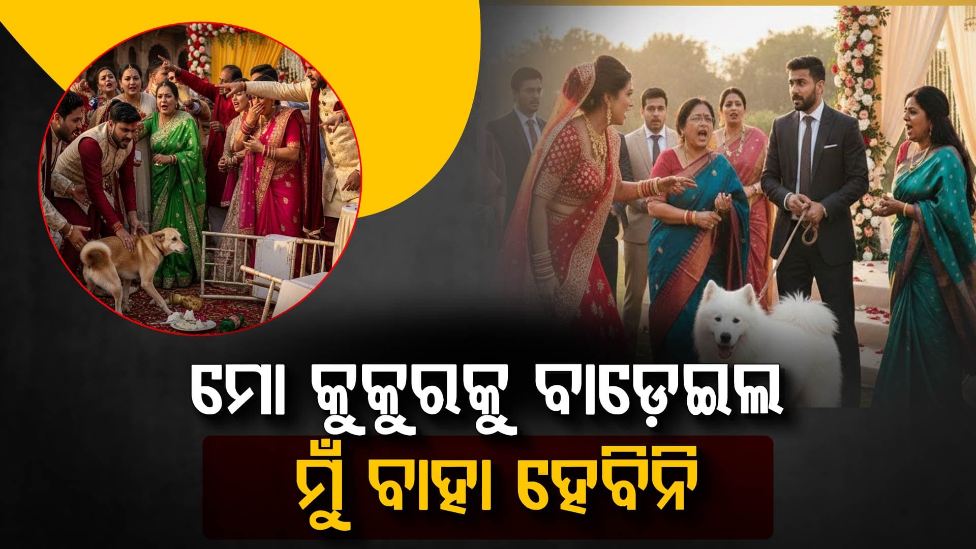 ପୋଷା କୁକୁର ପାଇଁ ଭାଙ୍ଗିଲା ସମ୍ପର୍କ: ବେଦୀ ଛାଡ଼ି ପଳାଇଲା କନ୍ୟା