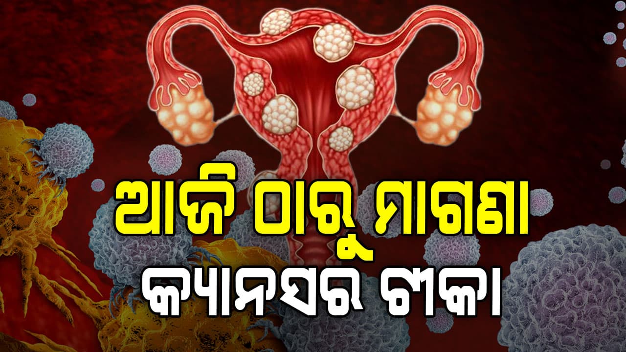 ଆଜି ଠାରୁ ମିଳିବ ମାଗଣା କ୍ୟାନସର ଟୀକା,ମାଗଣାରେ ମିଳିବ ସର୍ଭିକାଲ କ୍ୟାନ୍ସର ଟୀକା