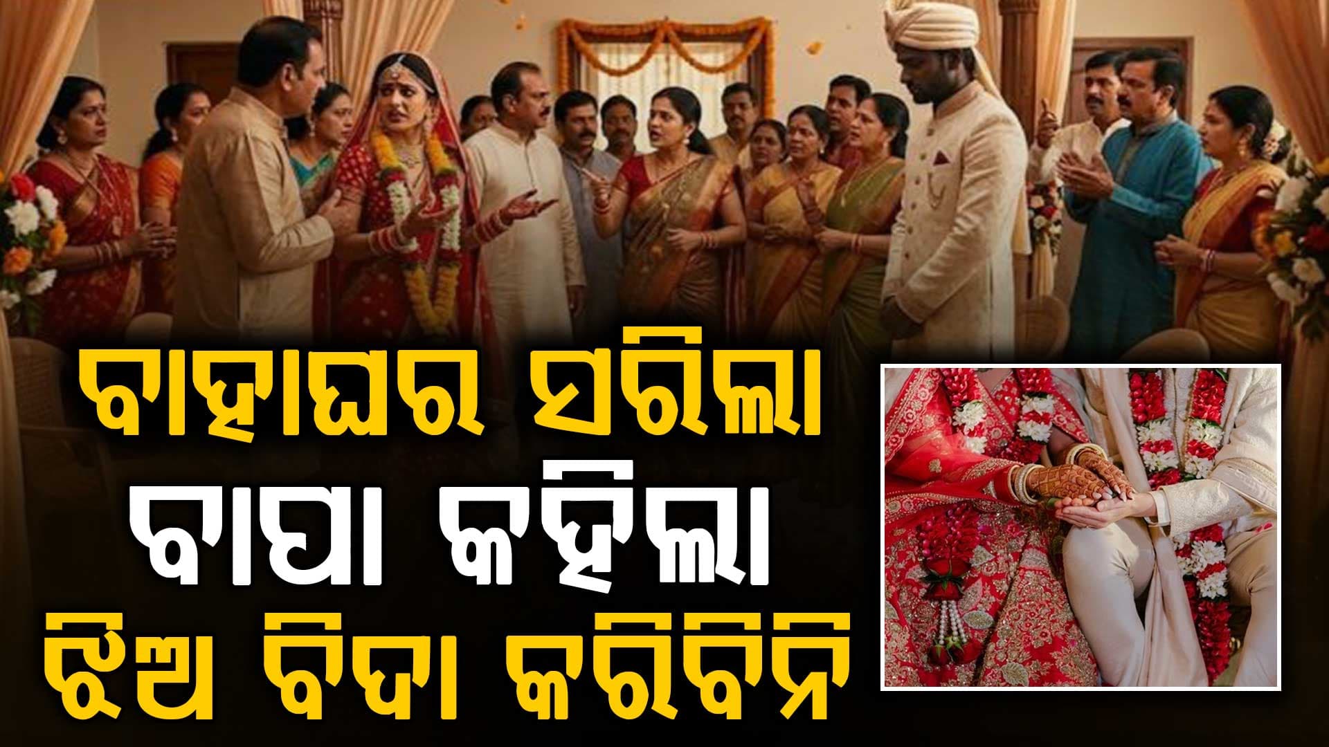 ବିବାହ ମଣ୍ଡପରେ ହେଲା ହାଇ ଡ୍ରାମା: ବର ଫେରିଲା କନ୍ୟା ବିନା