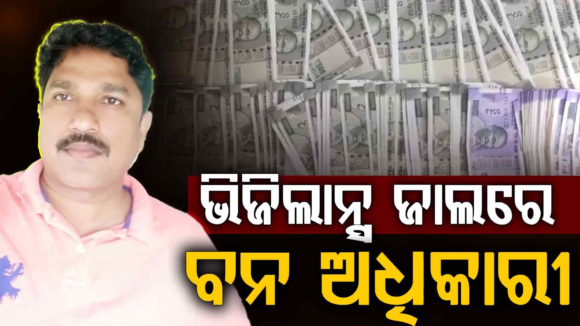 ଭିଜିଲାନ୍ସ ଜାଲରେ ବନ ଅଧିକାରୀ, ଗାଡିରୁ ୨.୩୩ ଲକ୍ଷ ଟଙ୍କା ଜବତ