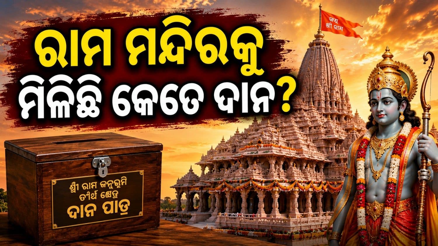 ଅଯୋଧ୍ୟା ରାମ ମନ୍ଦିରକୁ ମିଳେ କେତେ ଦାନ? ଟ୍ରଷ୍ଟ ସଚିବ କହିଲେ ପରିମାଣ