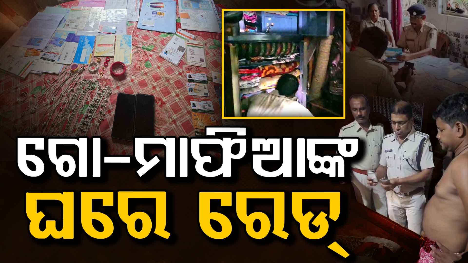 ଗୋ-ମାଫିଆଙ୍କ ଉପରେ ବଡ଼ କାର୍ଯ୍ୟାନୁଷ୍ଠାନ, ମୟୂରଭଞ୍ଜ, ବାଲେଶ୍ବର ଓ ଭଦ୍ରକ ଜିଲ୍ଲାର ୧୯ଟି ସ୍ଥାନରେ ରେଡ୍,୨୦ଟି ଗାଡ଼ି ସହ ସୁନା,ରୁପା ଅଳଙ୍କାର ଜବତ