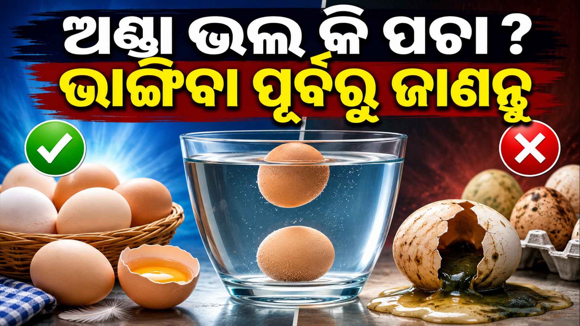 ବାସି ଅଣ୍ଡା ଚିହ୍ନିବେ କେମିତି ? ଜାଣନ୍ତୁ ୬ଟି ସହଜ ଉପାୟ 