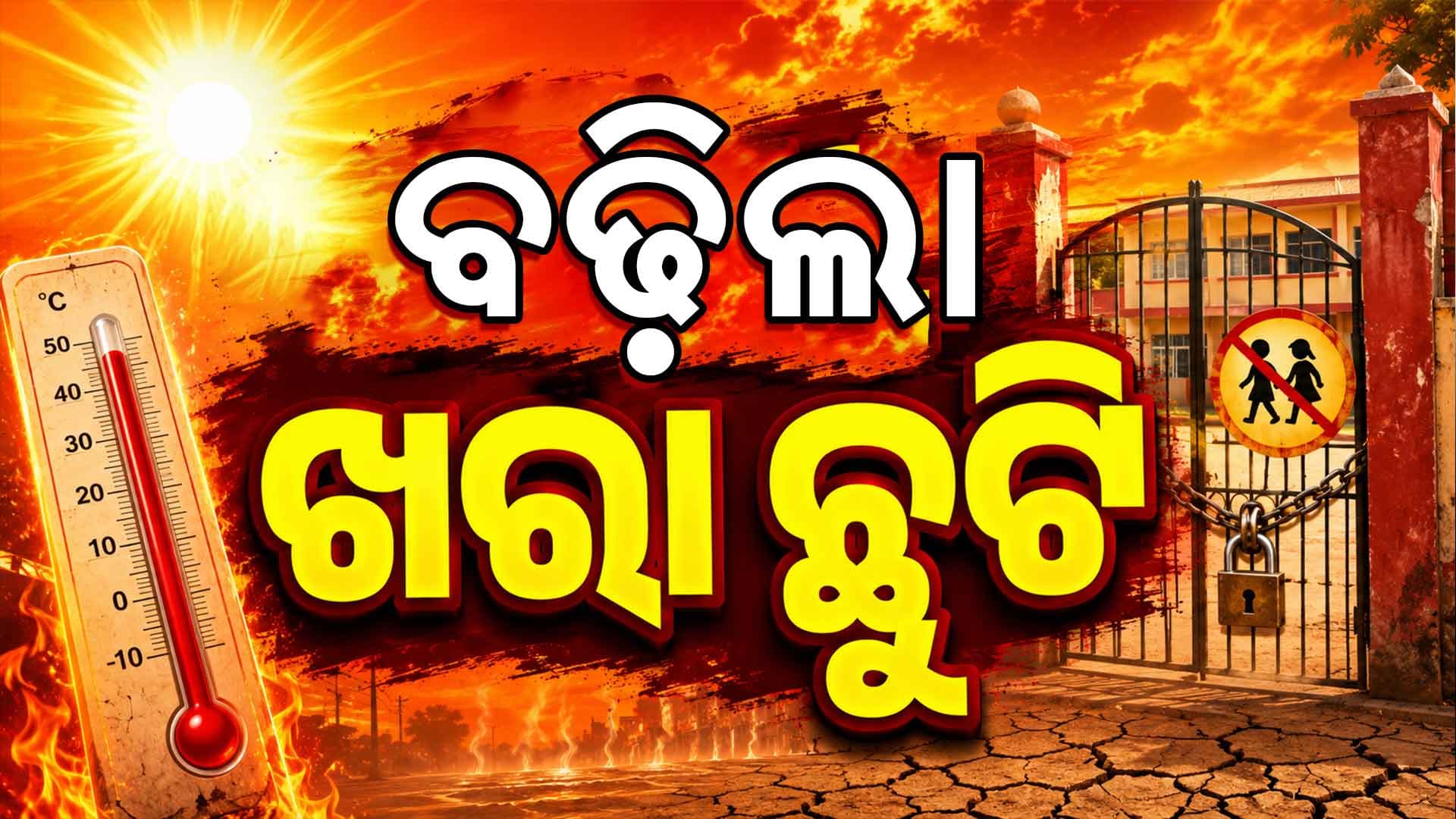 ପ୍ରବଳ ଖରା ପାଇଁ ବଢ଼ିଲା ସ୍କୁଲ ଛୁଟି, ଜାଣନ୍ତୁ କେବେ ଖୋଲିବ ସ୍କୁଲ...
