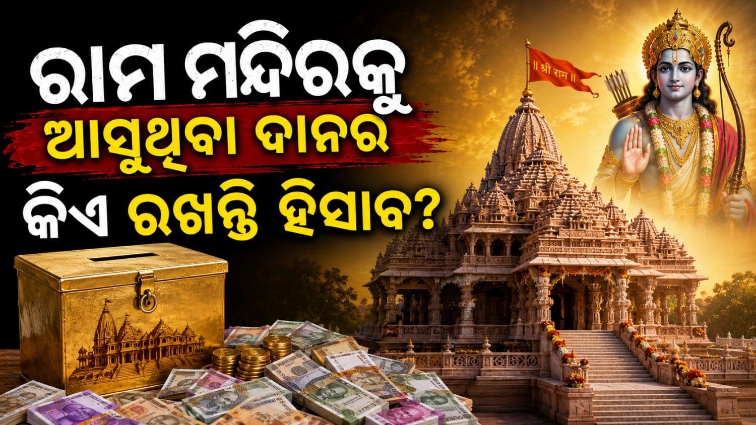 ରାମ ମନ୍ଦିରକୁ ମିଳୁଥିବା କୋଟି କୋଟି ଟଙ୍କାର ଦାନକୁ କ'ଣ କରାଯାଏ? କିଏ ରଖିଥାନ୍ତି ଏହାର ହିସାବ