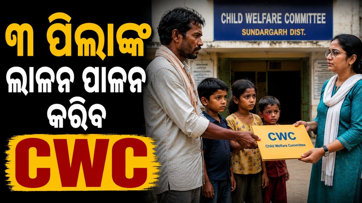 ଭୋକ ଆଗରେ ହାର ମାନିଲା ବାପ;  ୩ ପିଲାଙ୍କୁ ସିଡବ୍ଲ୍ୟୁସି ହାତକୁ ଦେଲେ ଟେକି