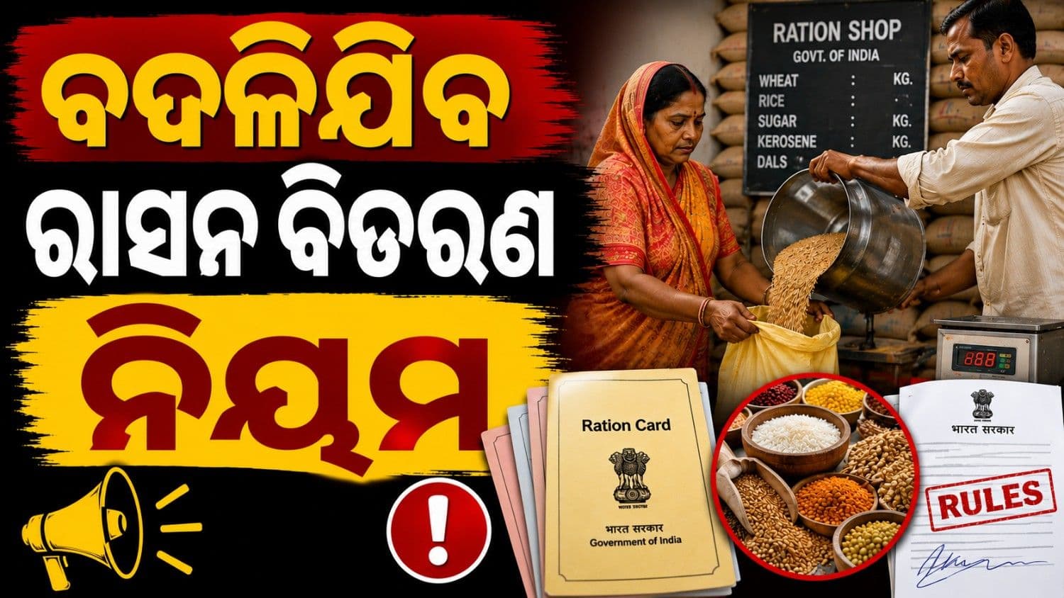 ରାସନ କାର୍ଡଧାରୀଙ୍କ ପାଇଁ ଆସିଲା ବଡ଼ ଖବର; ବଦଳିବ ବଣ୍ଟନ ବ୍ୟବସ୍ଥା  