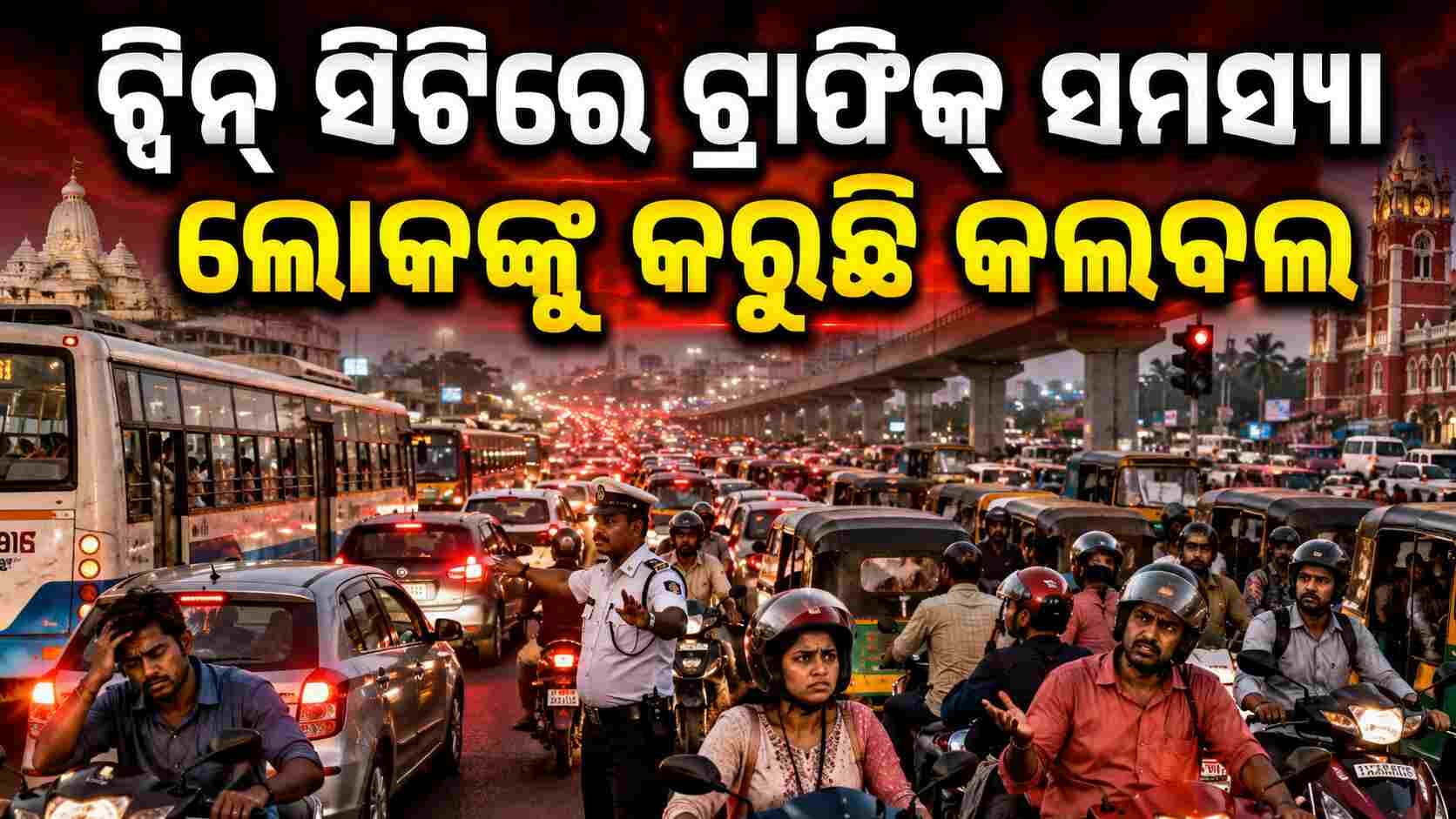  ଟ୍ଵିନ ସିଟିରେ ଟ୍ରାଫିକ୍ ସମସ୍ୟାର ଖୁବ ଶୀଘ୍ର ହେବ ସମାଧାନ 