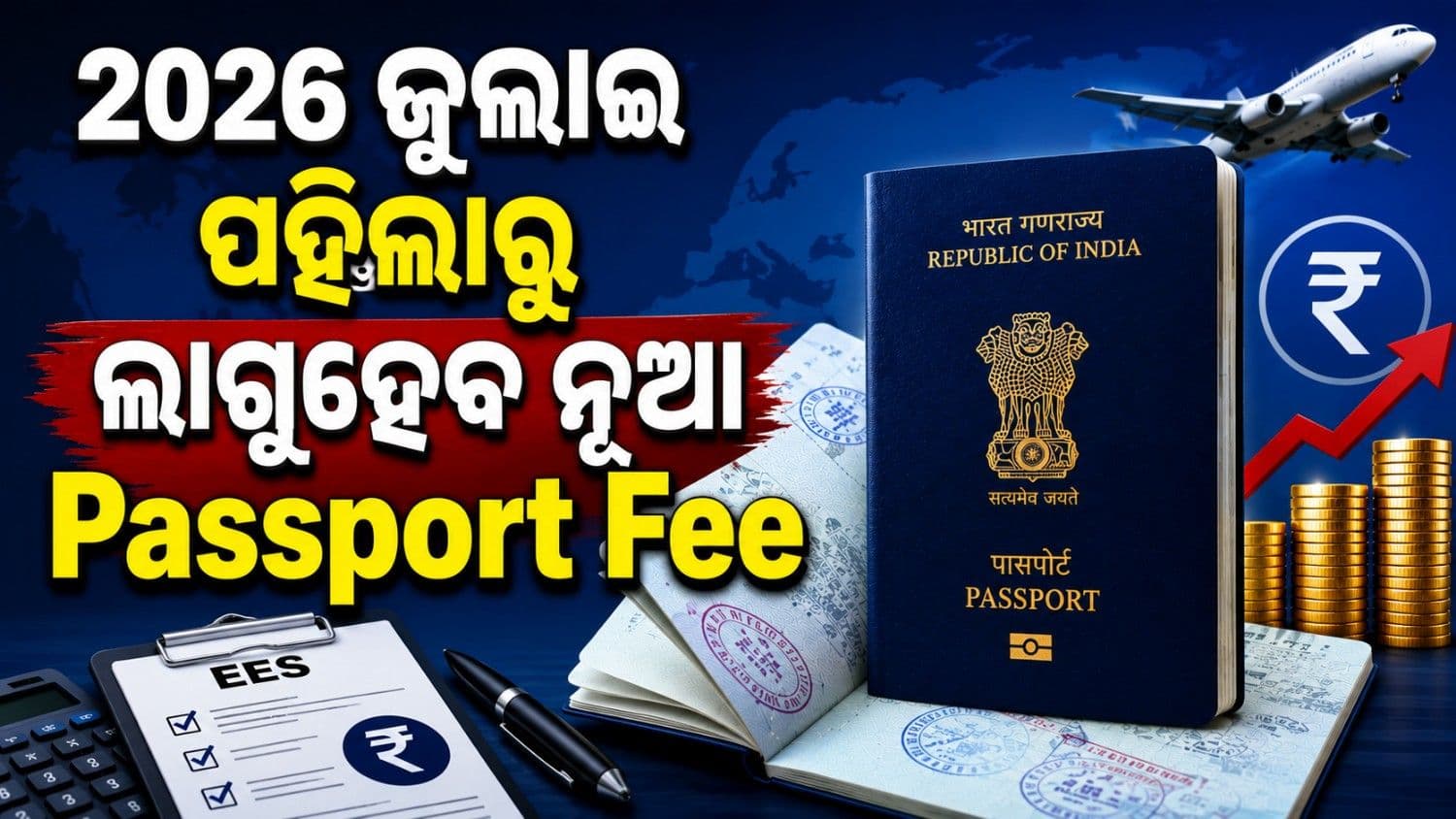 ଜୁଲାଇ ପହିଲାରୁ ବଢିବ ପାସପୋର୍ଟ ଫିସ୍; କେତେ ହେବ ମୂଲ୍ୟ? 