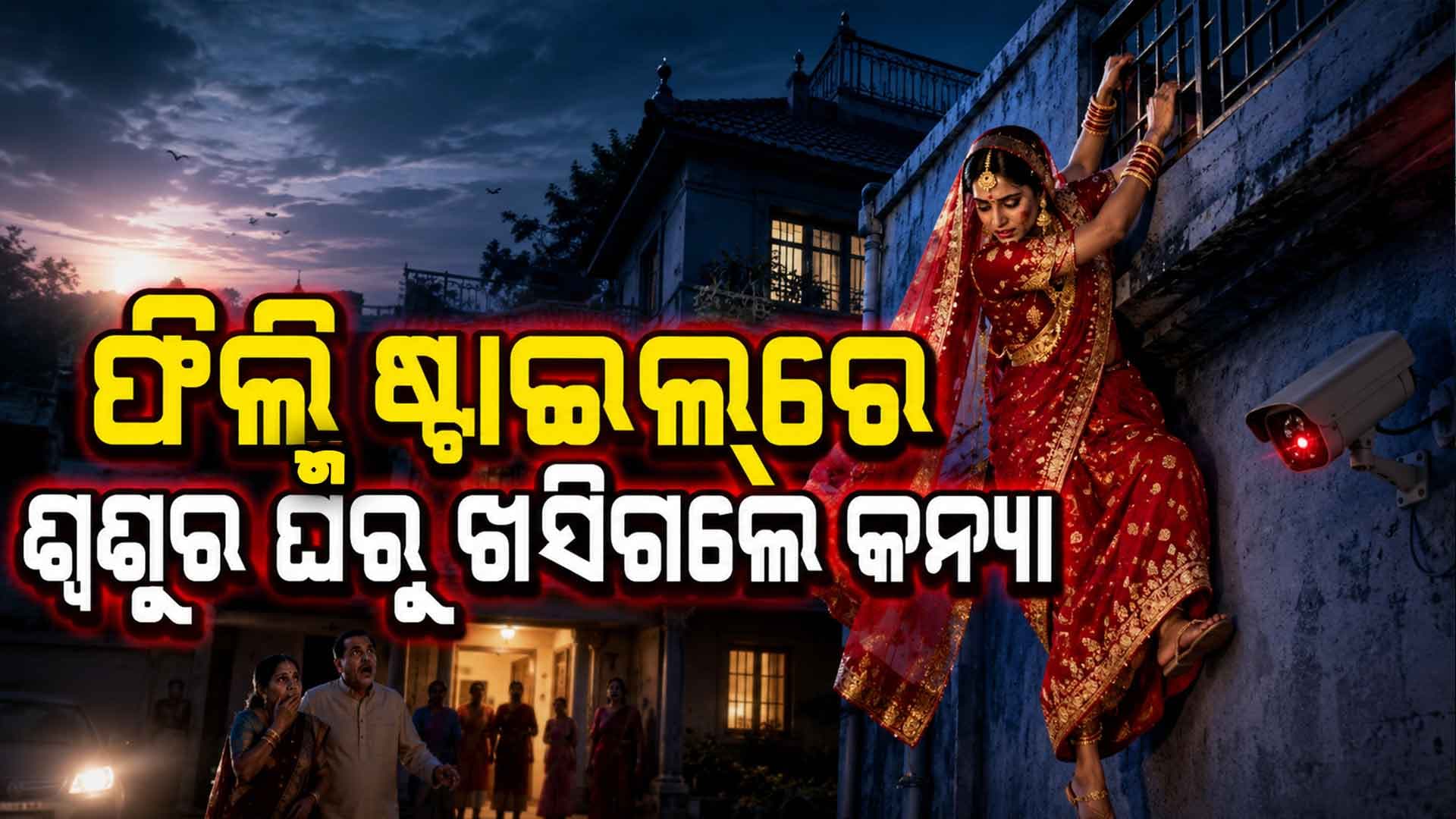 ବିବାହ ପରଦିନ ଛାତରୁ ଡେଇଁ ଅଳଙ୍କାର ଓ ଟଙ୍କା ନେଇ ଫେରାର ନବବଧୂ