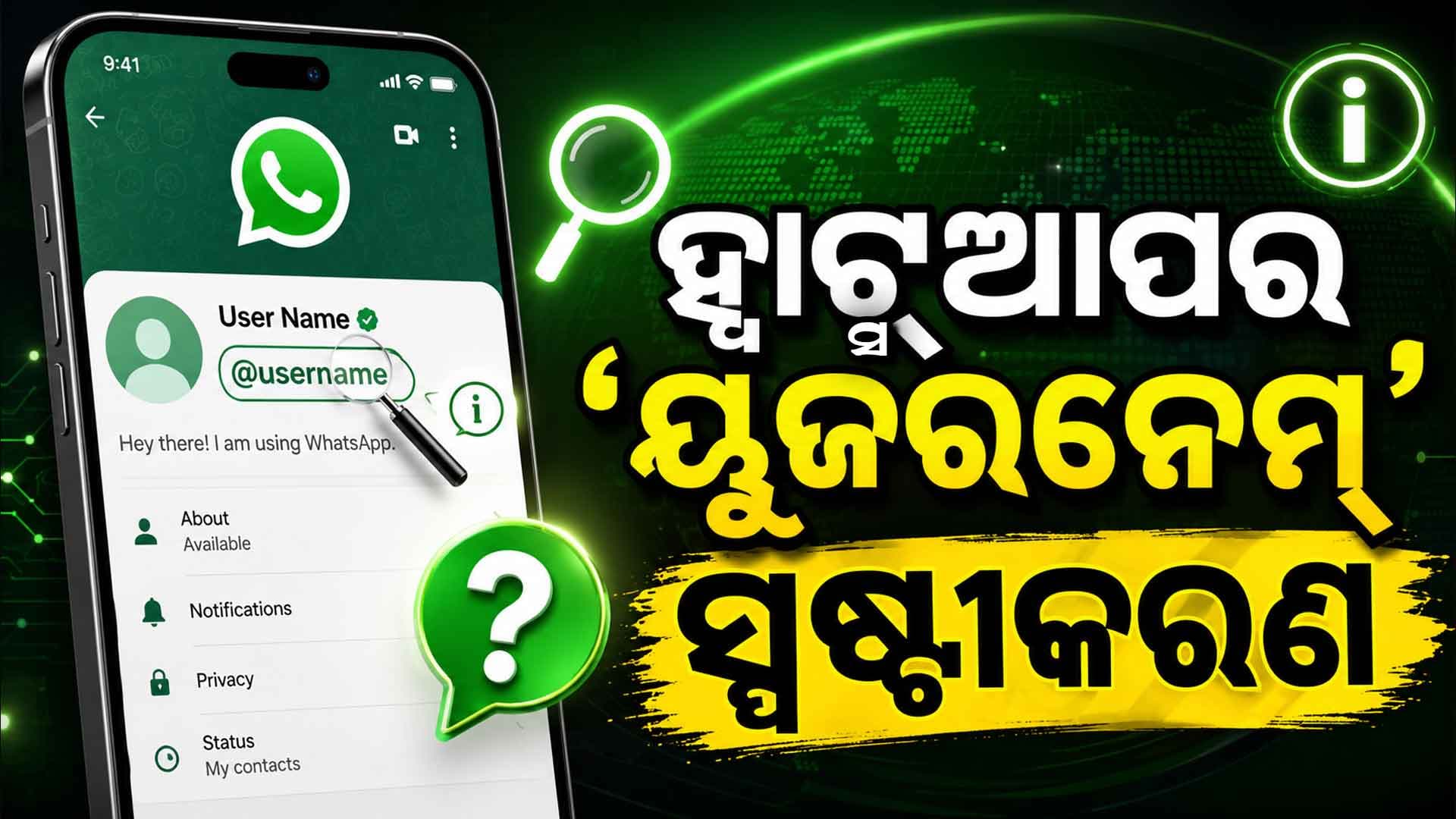 ୟୁଜରନେମ୍ ଫିଚରକୁ ନେଇ ହ୍ବାଟ୍ସଆପ୍‌ର ସ୍ପଷ୍ଟୀକରଣ, ୟୁଜରନେମ୍ ତିଆରି କରିବା ବାଧ୍ୟତାମୂଳକ ନୁହେଁ