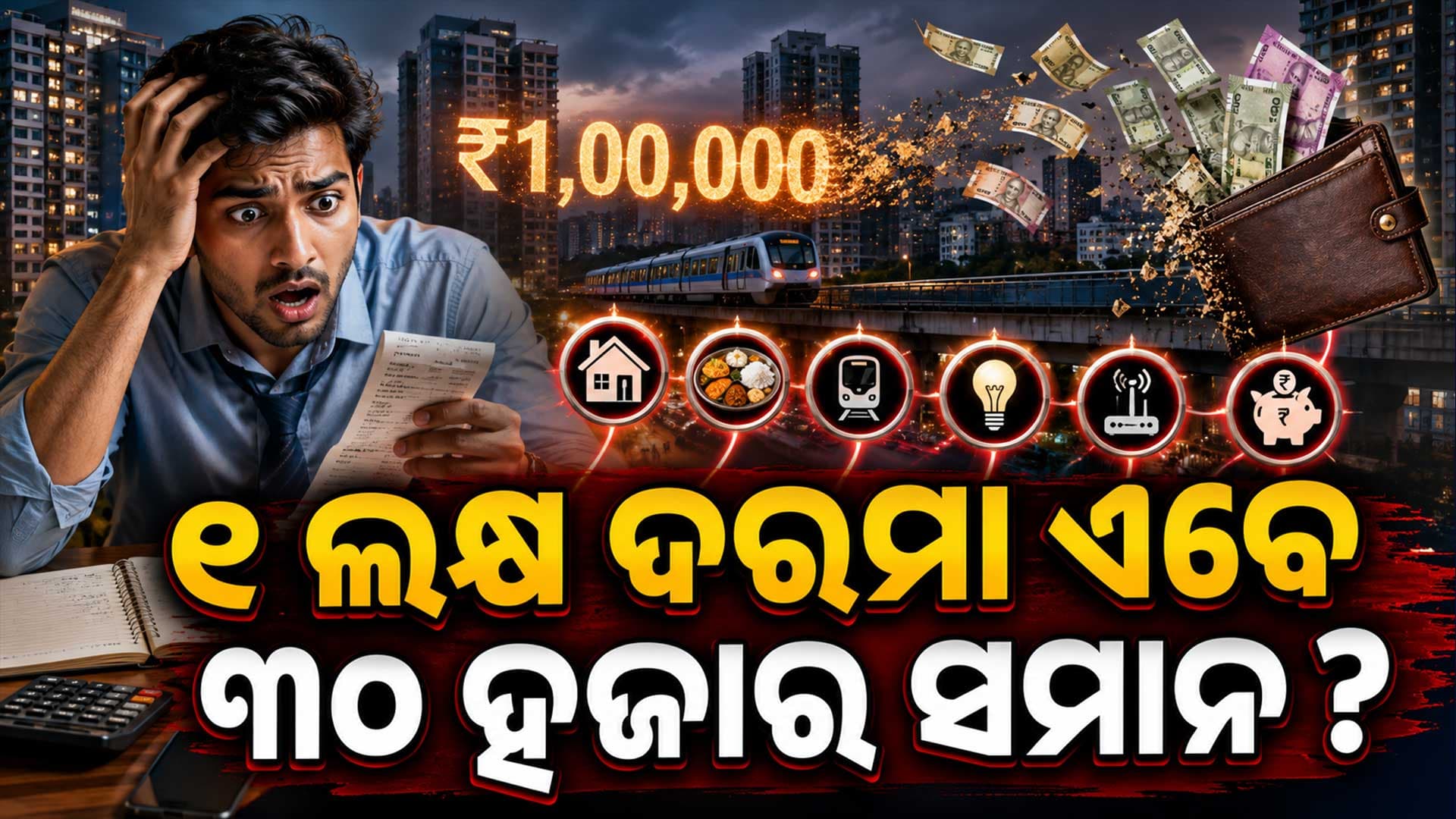 ବଡ଼ ସହରରେ ୧ ଲକ୍ଷ ଦରମାରେ ବି ଚାଲୁନି ମାସ: ଖର୍ଚ୍ଚରେ ସରିଯାଉଛି ୧ ଲକ୍ଷ ଟଙ୍କା