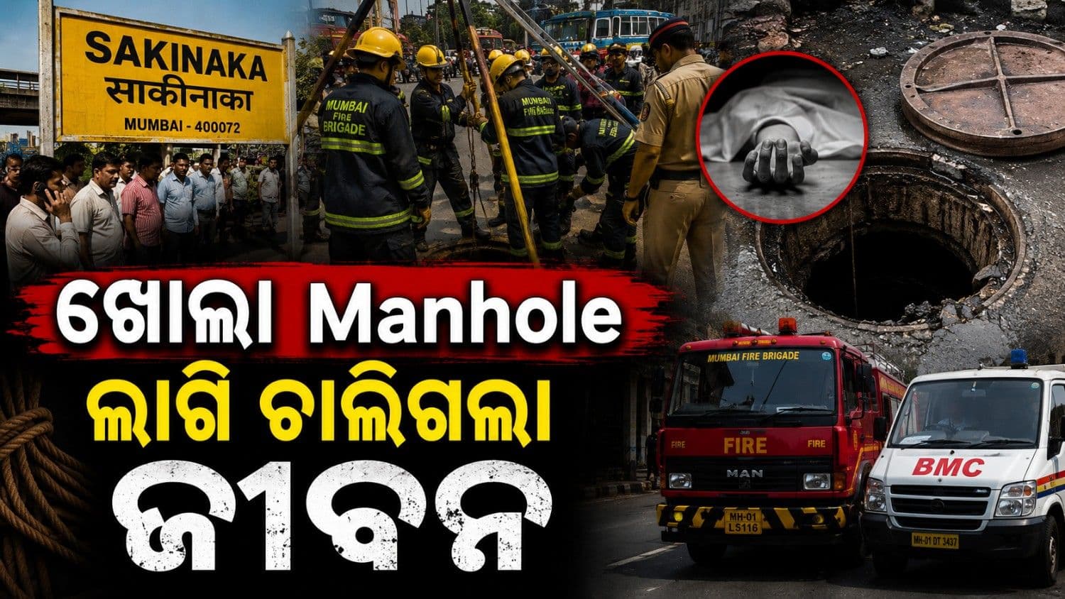 ଖୋଲା ମ୍ୟାନହୋଲ୍ ପାଇଁ ଚାଲିଗଲା ଜୀବନ; କାର୍ଯ୍ୟାନୁଷ୍ଠାନ ପାଇଁ ଉଠିଲା ଦାବି 