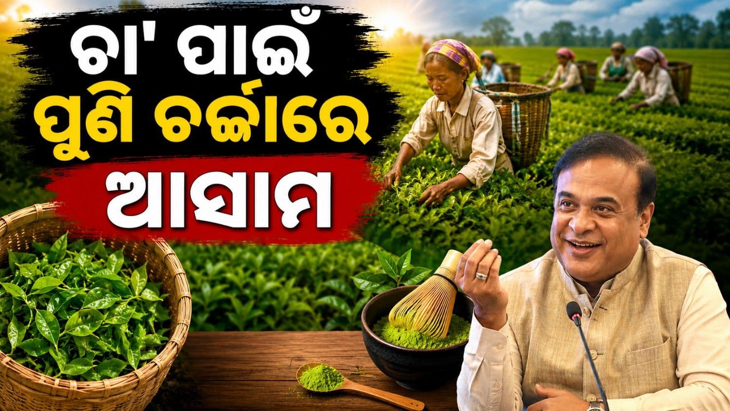 ଇତିହାସ ରଚିଲା ଆସାମ;  କେଜି ପିଛା ୩୦୦୦ ଟଙ୍କାରେ ବିକ୍ରି ହେଲା 'ମାଚା ଟି'