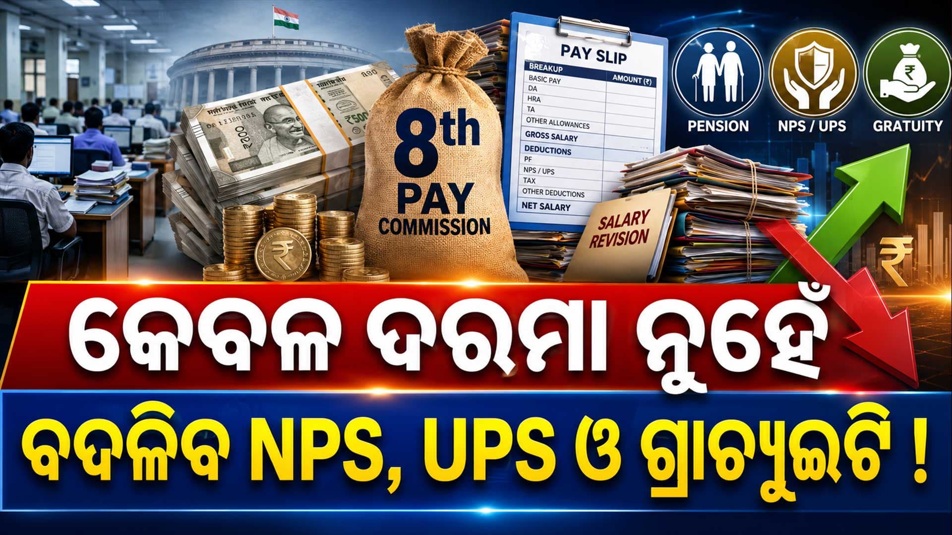 ଅଷ୍ଟମ ବେତନ କମିଶନରେ ବଡ଼ ପରିବର୍ତ୍ତନ ଦରମା ସହ ବଦଳିବ ଭତ୍ତା ଓ ପେନସନ 