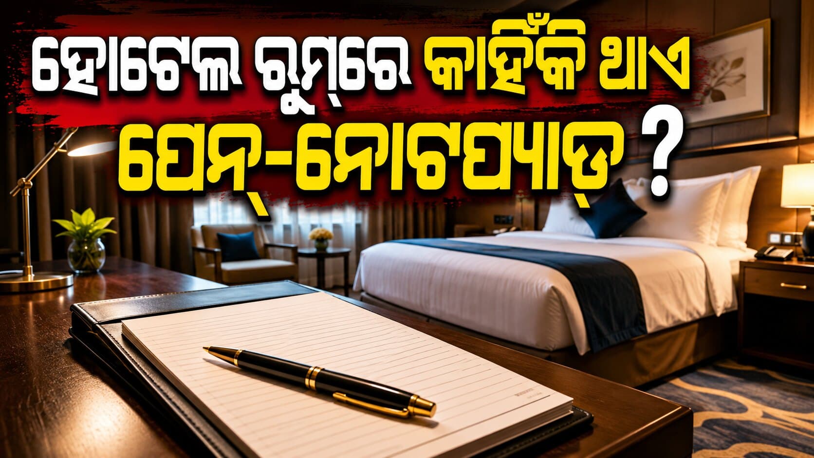 ହୋଟେଲ ରୁମ୍‌ରେ ଥିବା ପେନ୍-ନୋଟପ୍ୟାଡ୍‌ କେବଳ ସାଜସଜ୍ଜା ନୁହେଁ, ରହିଛି ବଡ଼ କାରଣ