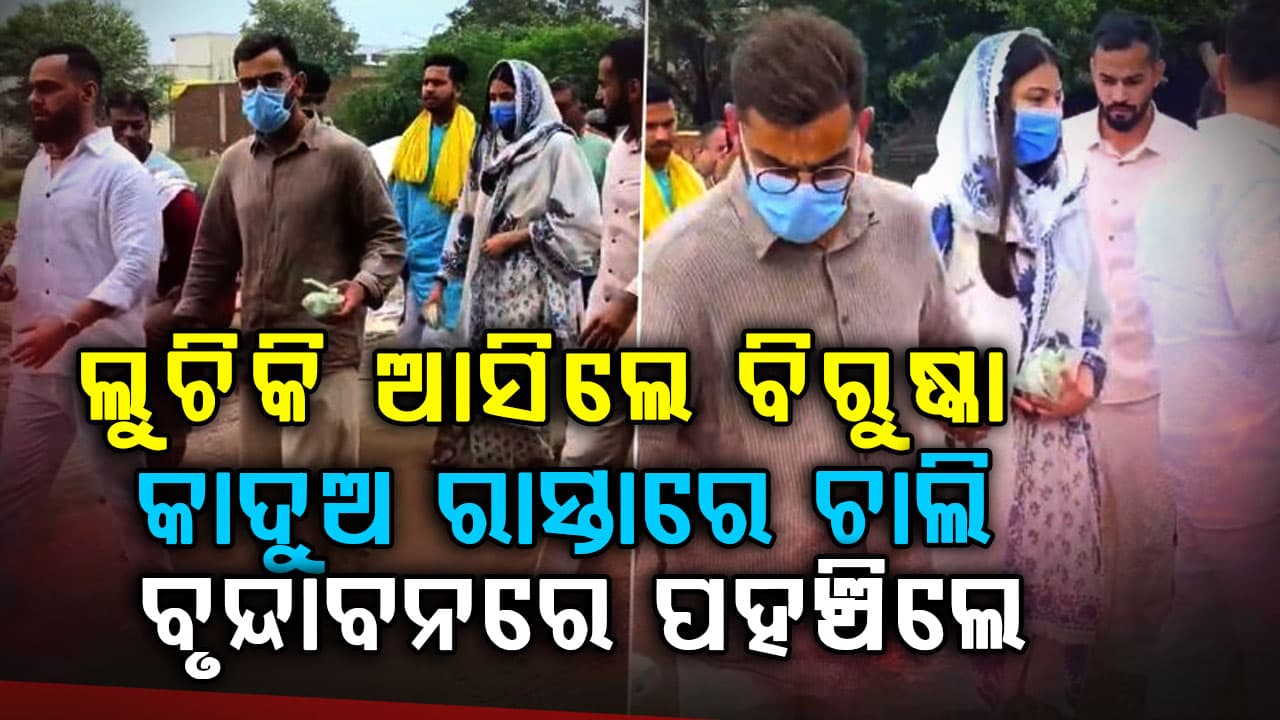 ବିଶ୍ୱାସର ଅନନ୍ୟ ଦୃଶ୍ୟ…ବିରାଟ ଏବଂ ଅନୁଷ୍କା କାଦୁଅରେ ଖାଲି ପାଦରେ ଚାଲି ପ୍ରେମାନନ୍ଦଜୀ ମହାରାଜଙ୍କୁ ଭେଟିଲେ 