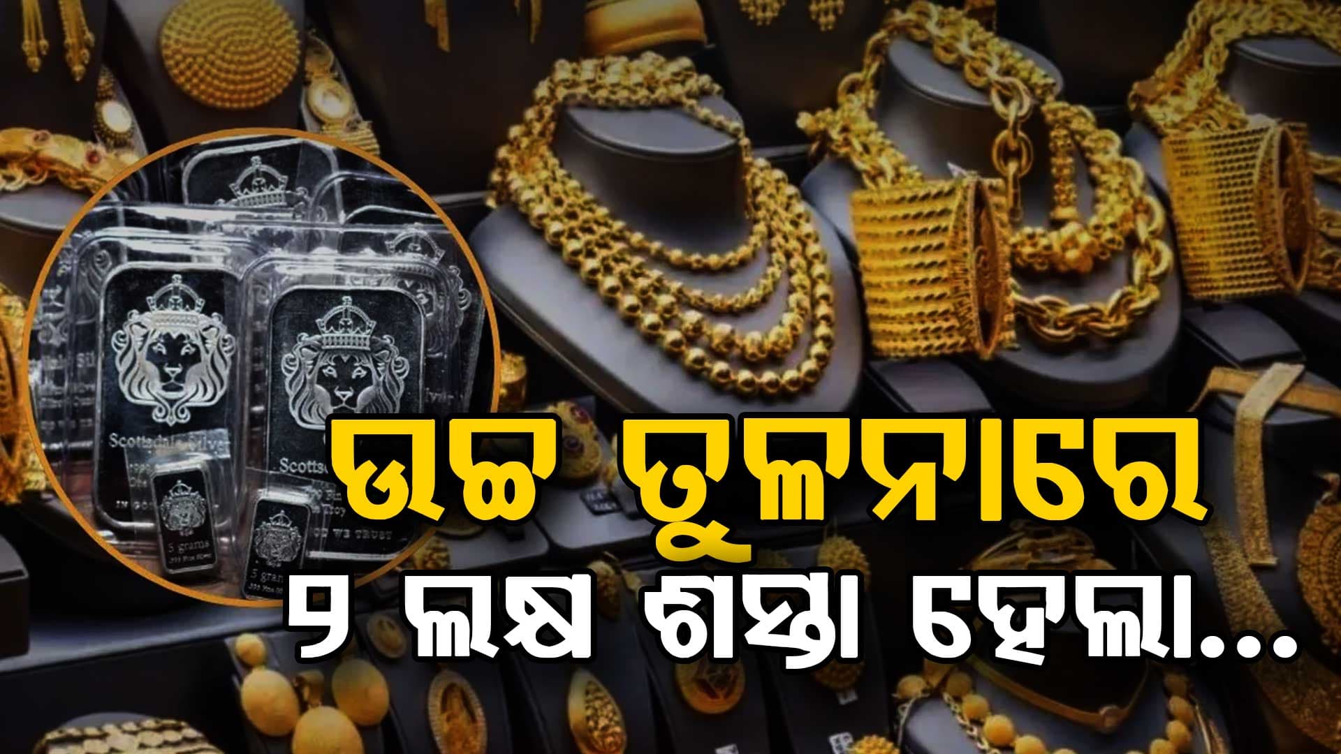 ଉଚ୍ଚ ତୁଳନାରେ ୨ ଲକ୍ଷ ଟଙ୍କା ଶସ୍ତା: ଜାଣନ୍ତୁ ଆଜି କେତେ କମିଛି ସୁନା ଦାମ୍‌ ?