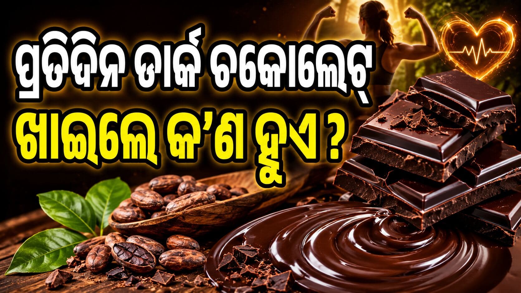 ଦିନକୁ ୧-୨ ଖଣ୍ଡ ଡାର୍କ ଚକୋଲେଟ୍ କାହିଁକି, ଡାର୍କ ଚକୋଲେଟ୍‌ର ଏହି ଲାଭ ଜାଣିଛନ୍ତି କି ?