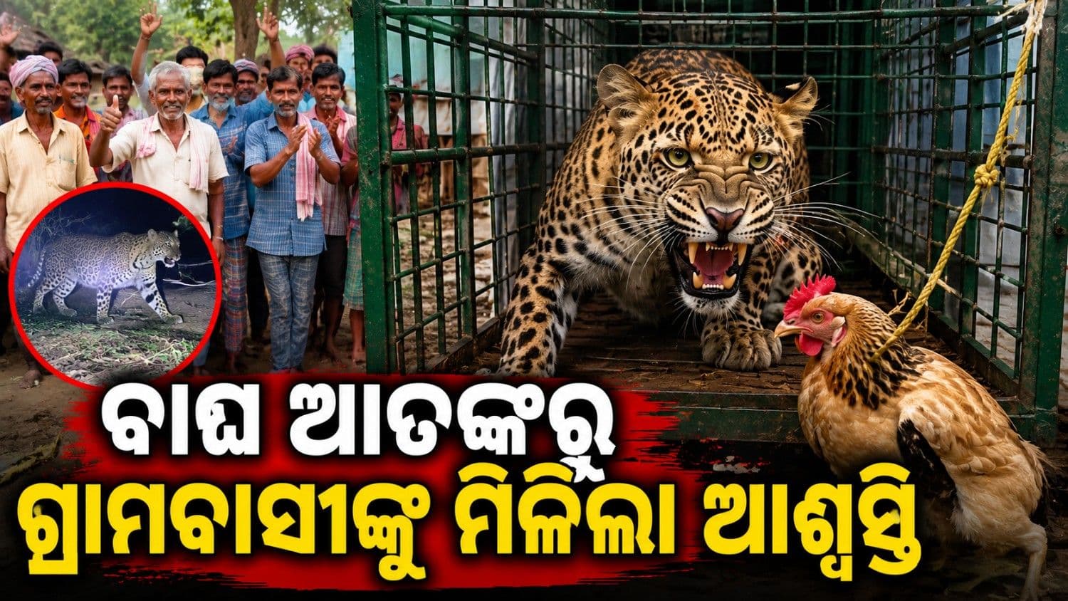କୁକୁଡ଼ା ଲୋଭରେ ଆସି ଯନ୍ତାରେ ଫସିଲା; ୪ ମାସ ଧରି ଖେଳାଇଥିଲା ଆତଙ୍କ, ଗ୍ରାମବାସୀଙ୍କୁ ମିଳିଲା ଆଶ୍ୱସ୍ତି 