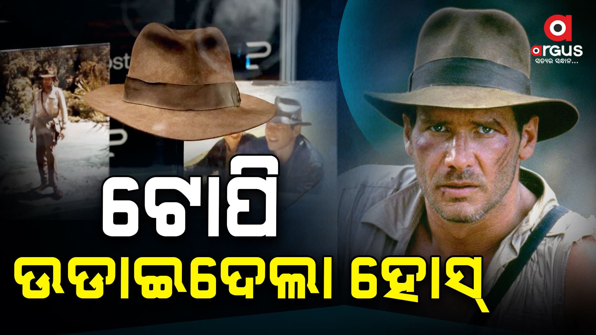 ହାରିସନ୍‌ ଫର୍ଡ ପିନ୍ଧିଥିବା ଟୋପି ୫ ଲକ୍ଷ ପାଉଣ୍ଡରେ ନିଲାମ
