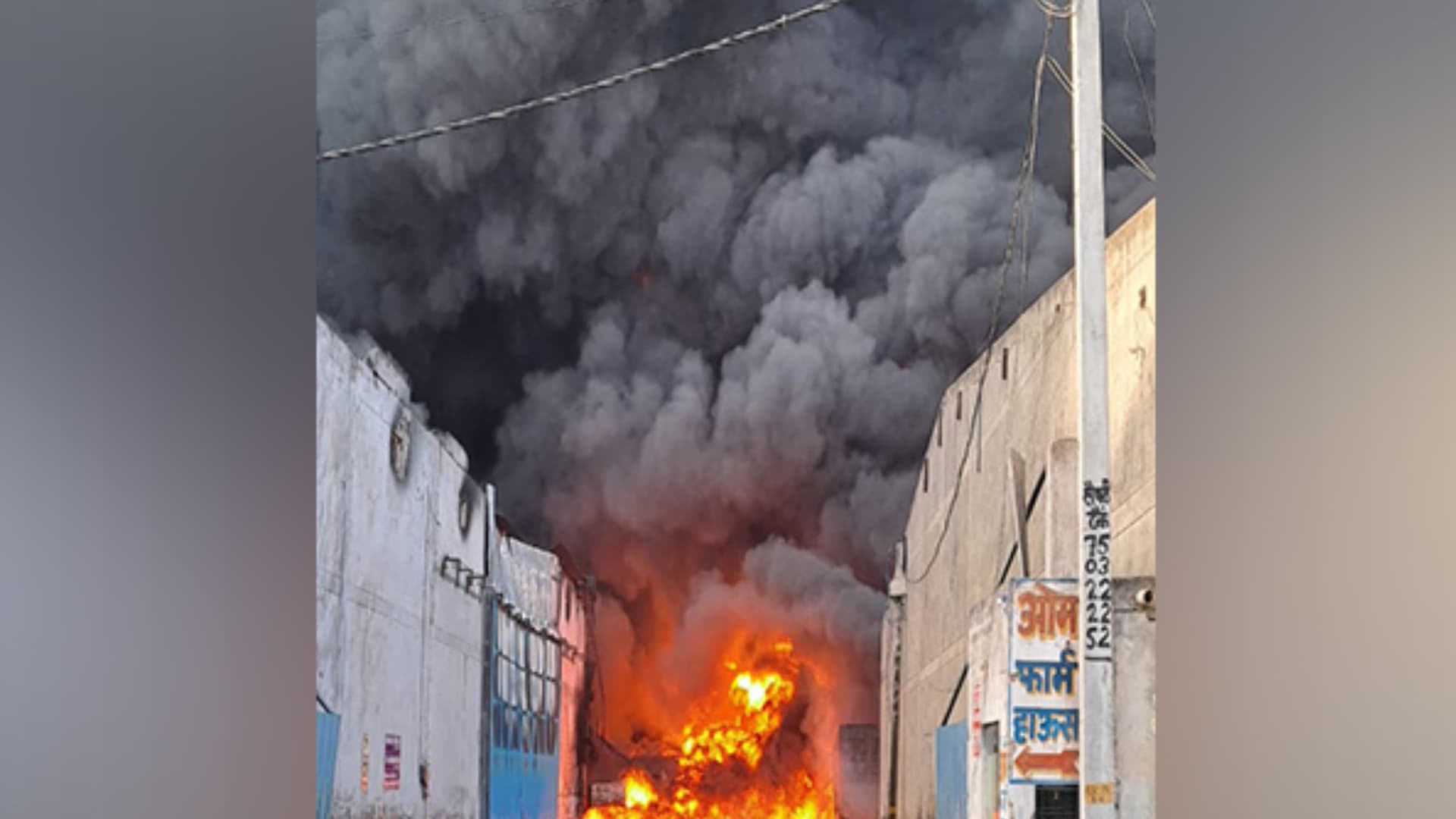 Massive Fire Breaks Out At Factory In Delhi's Alipur, No Casualties Reported