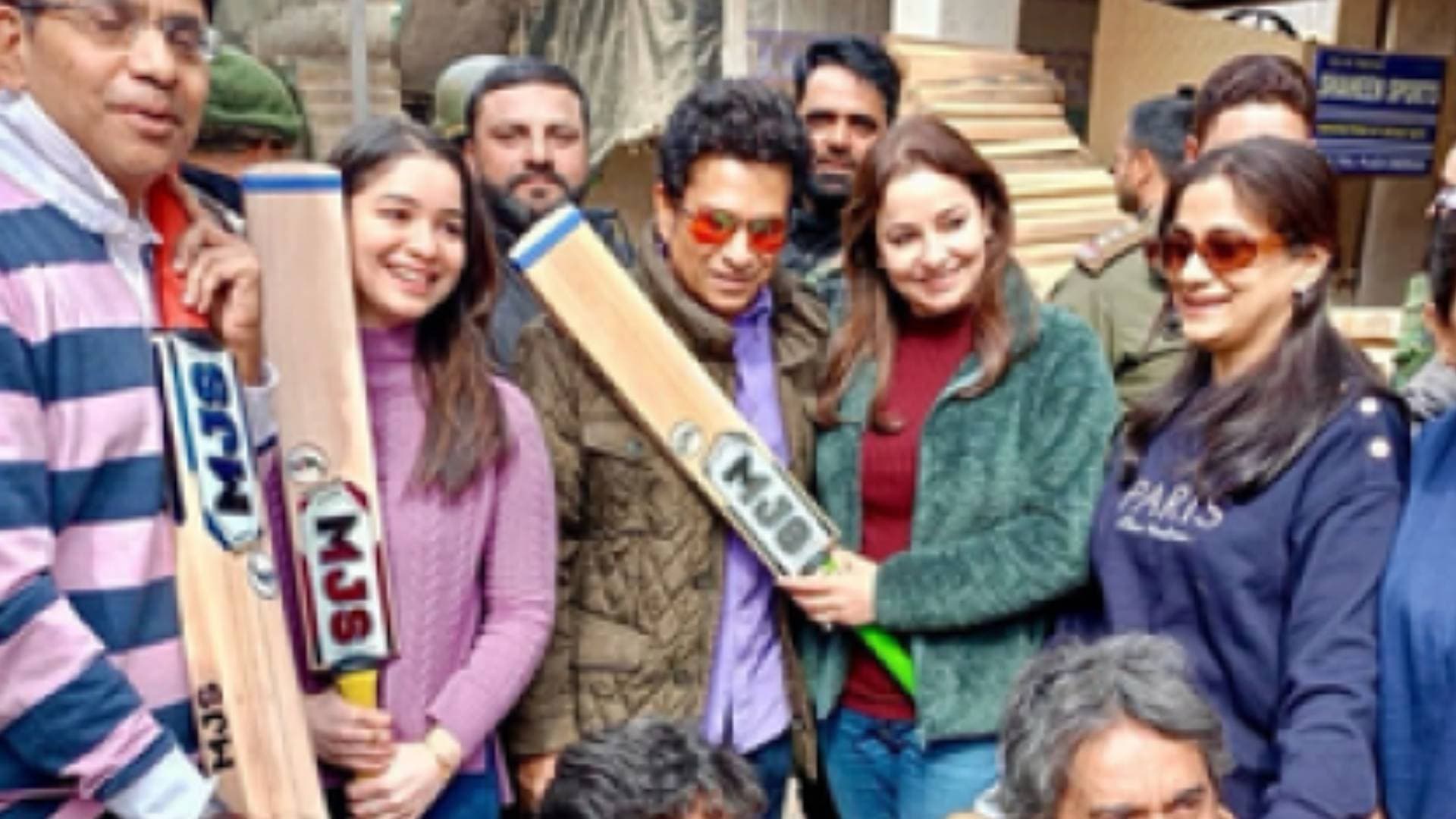 Sachin Tendulkar Visits Bat Factory In J&K