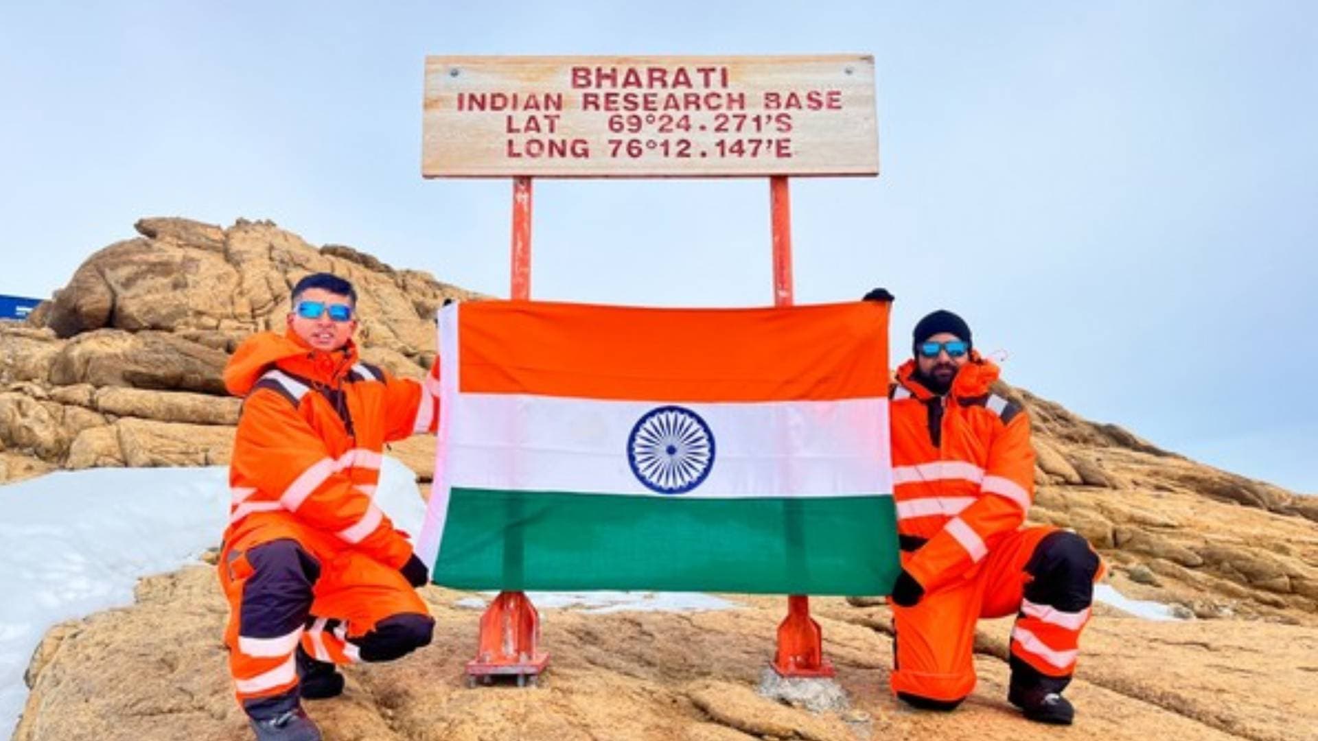 Indian Naval Hydrographic Department celebrate Republic Day in Antarctica