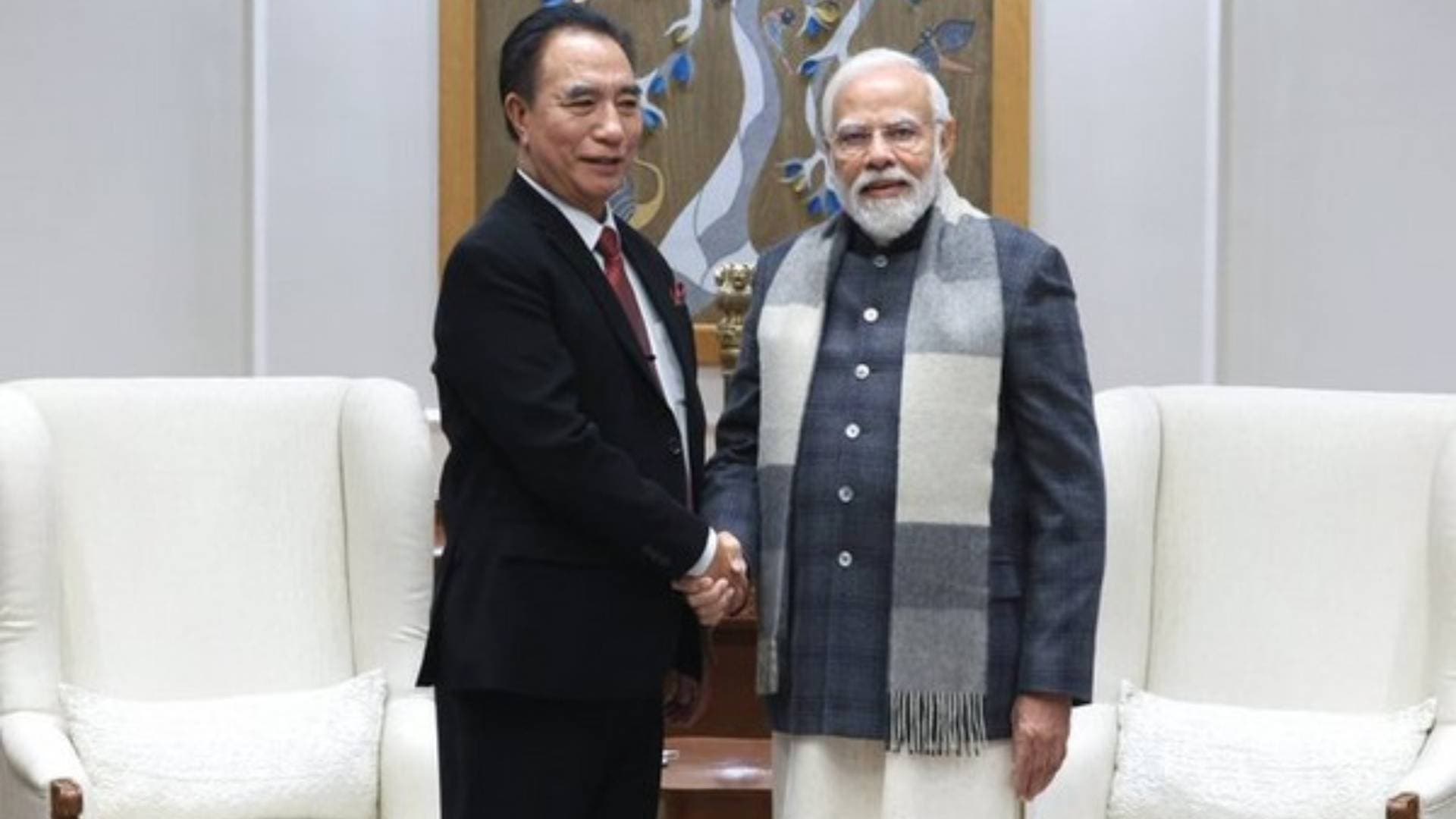 Mizoram CM Pu Lalduhoma Calls On PM Modi
