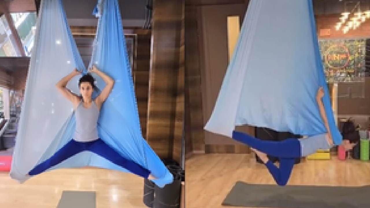 Taapsee calls herself a 'work in progress’ as she turns into butterfly doing aerial yoga
