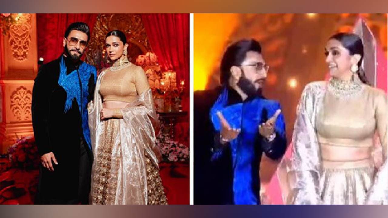 Deepika Shakes A leg with Ranveer On 'Gallan Goodiyaan' Song At Anant-Radhika's Pre Wedding Bash Day
