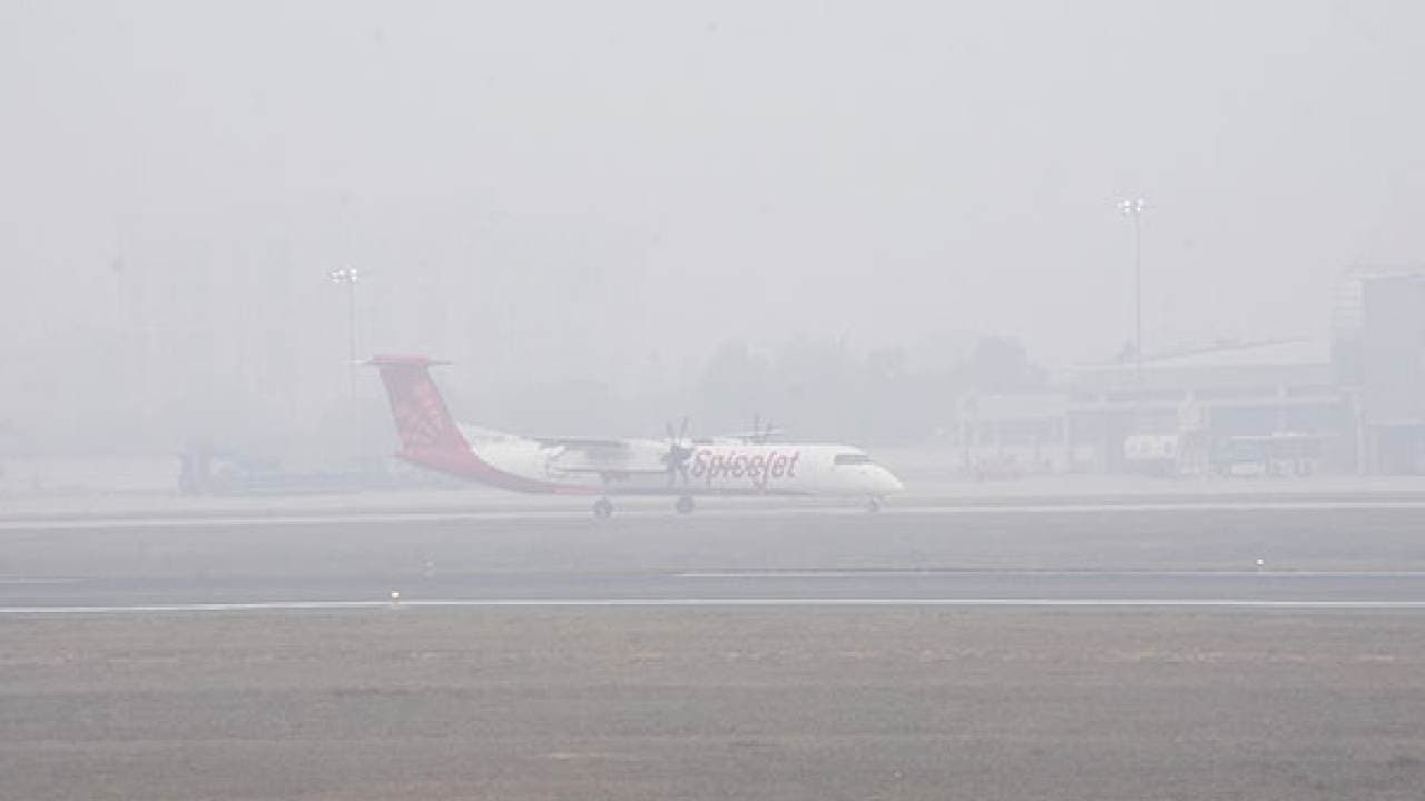 Thick Fog Blankets Delhi; Airport Area Battling Zero Visibility