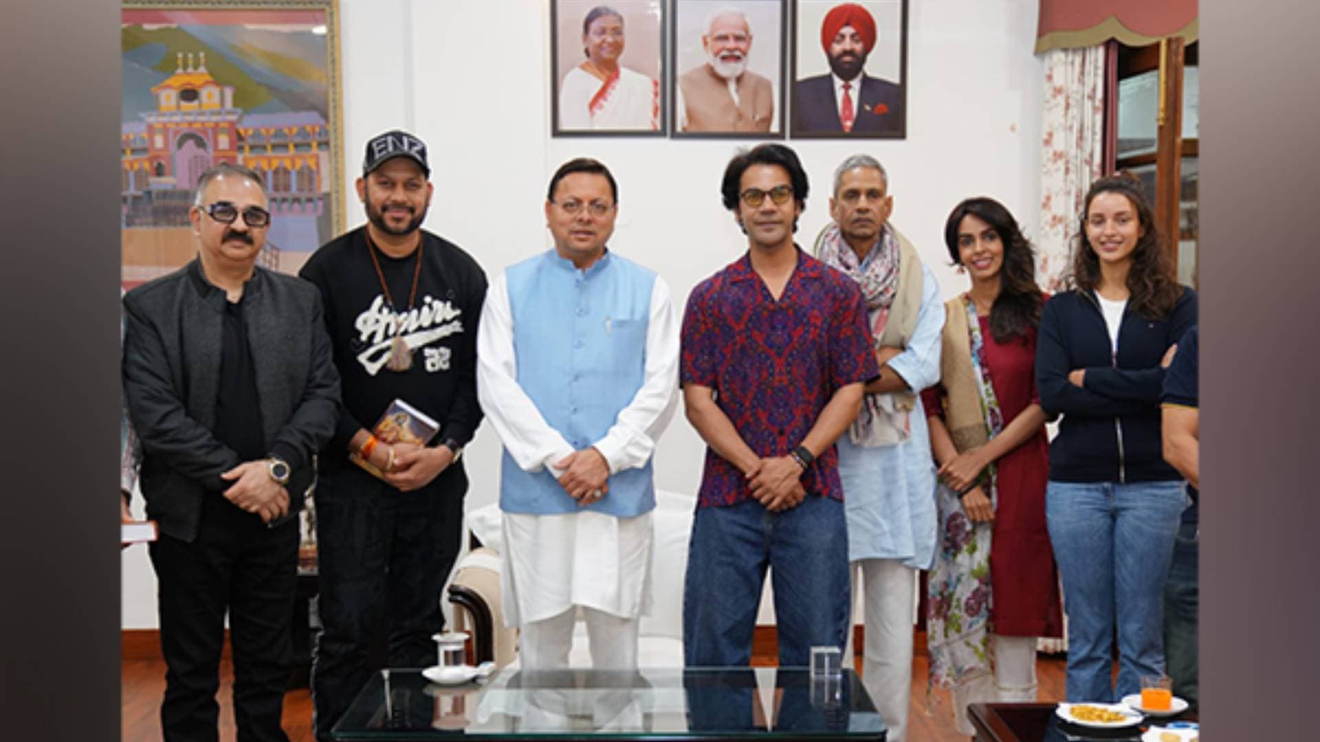 Popular Bollywood Actors Meet Uttarakhand CM Dhami, Discuss Possibilities Of Film Production