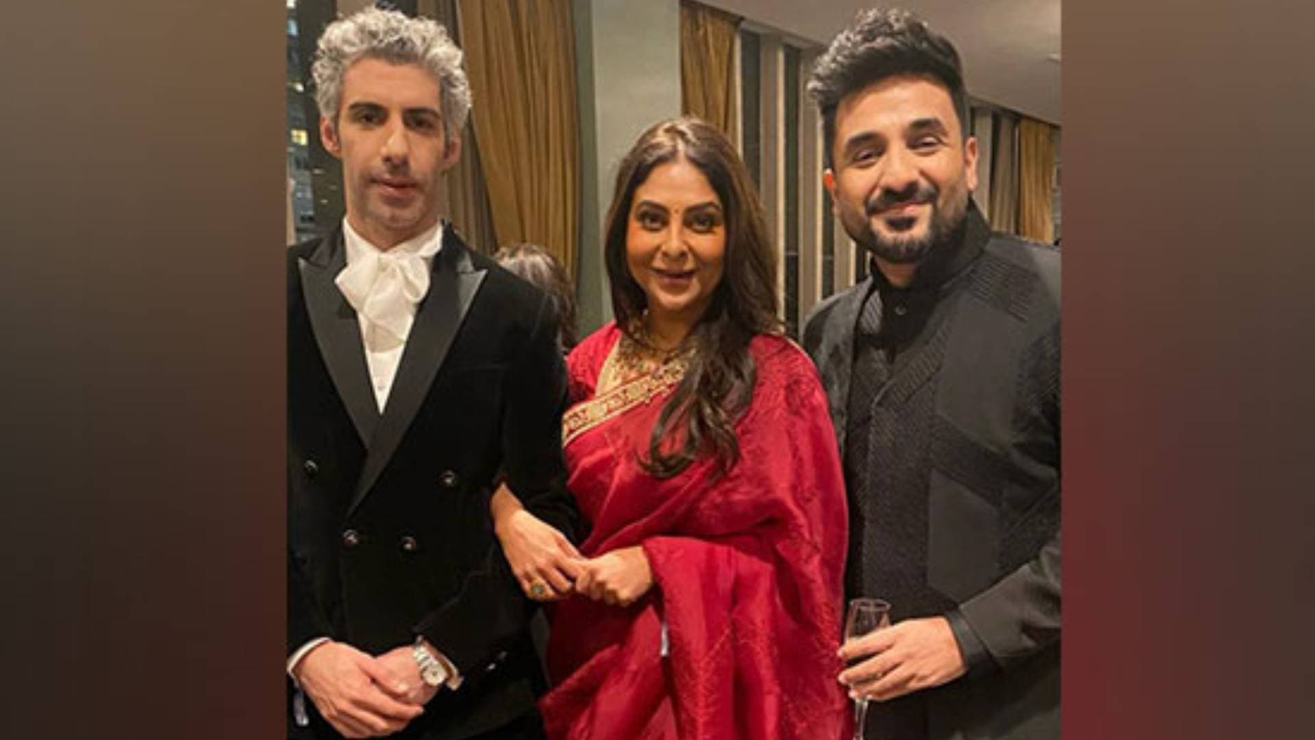 "Team India": Shefali Shah Poses With Jim Sarbh, Vir Das At International Emmy Awards