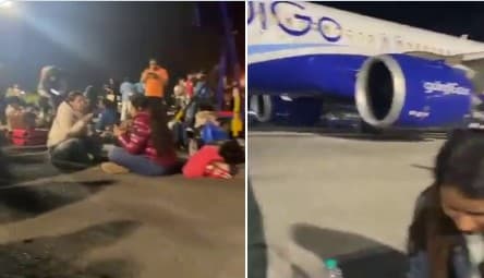 Delhi-Bound Indigo Flight Diverted To Mumbai, Passengers 'Picnic' At Airport Tarmac