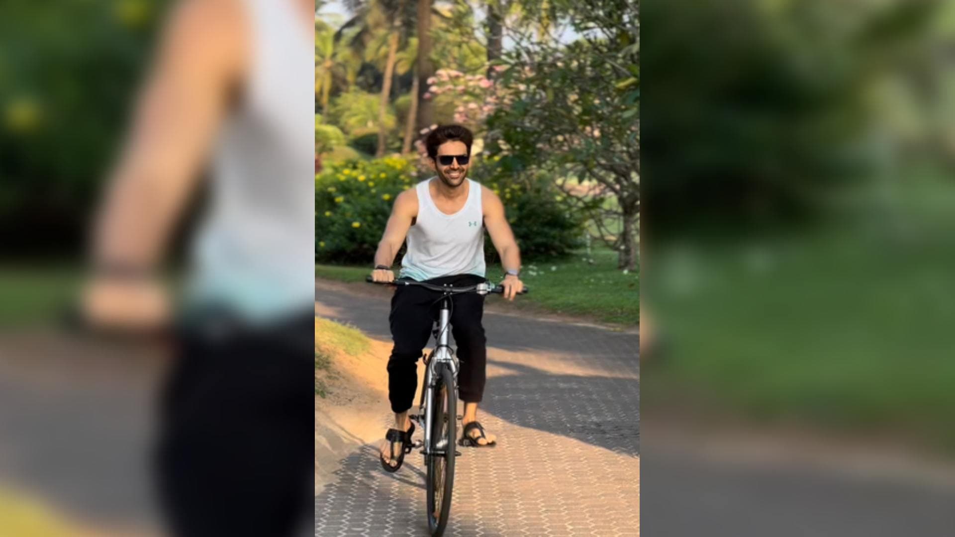 Kartik Ditches Range Rover For Bicycle: 'Puraani Aadatien Chhutne Me Time Lagta Hai'