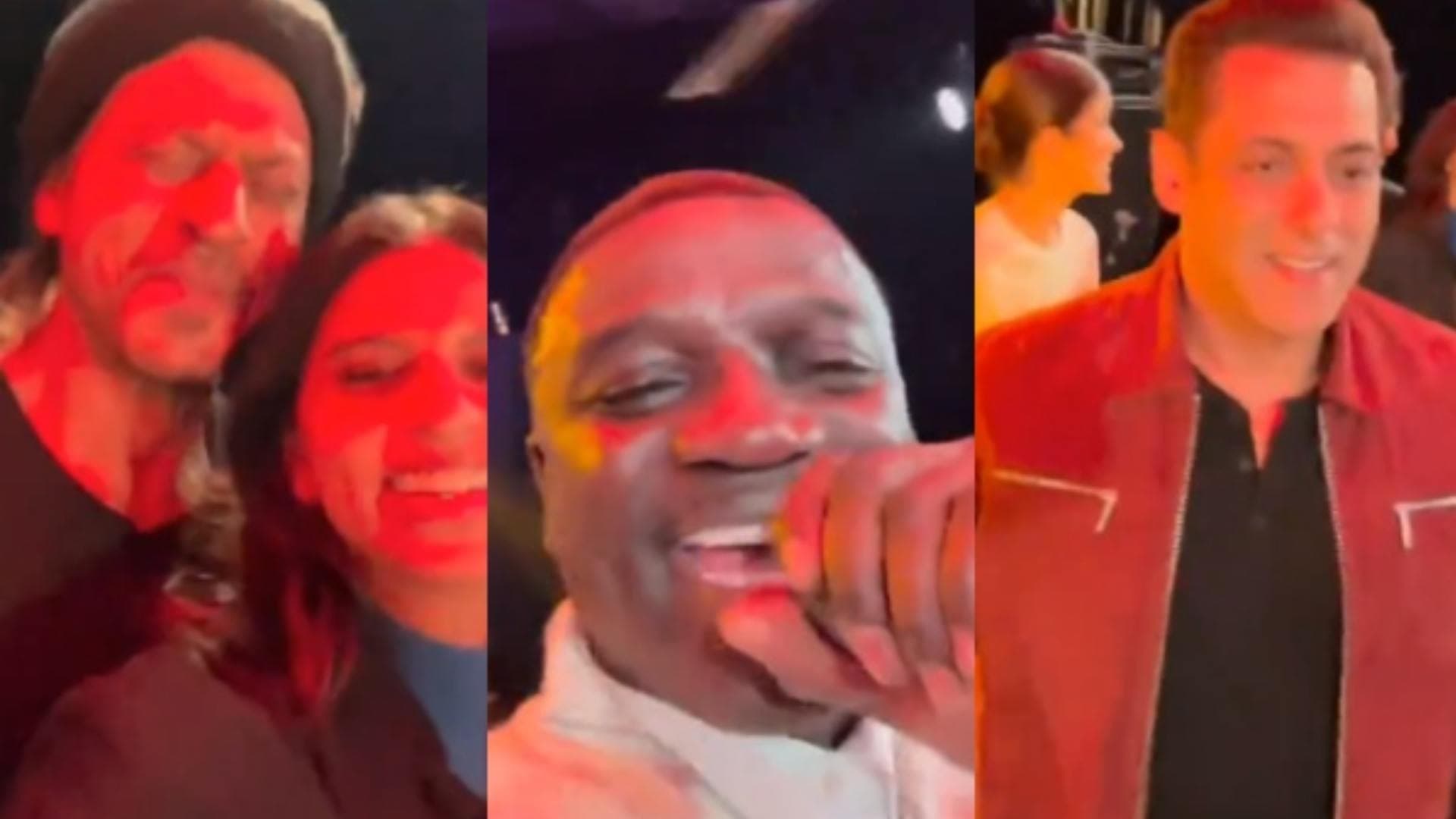 SRK, Suhana Groove To 'Chammak Challo' With Akon, Salman Khan Plays Drums